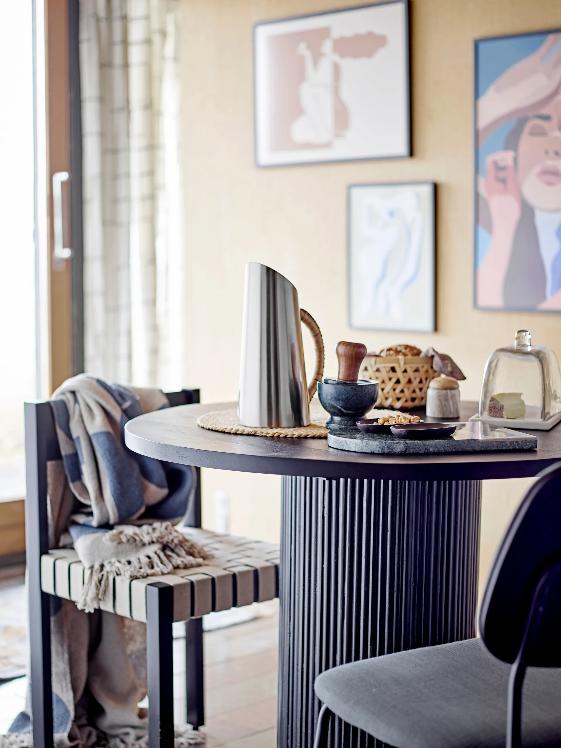 Abrianna カッティングボード 20x30 cm, Green-white marble Bloomingville | ブルーミングヴィル