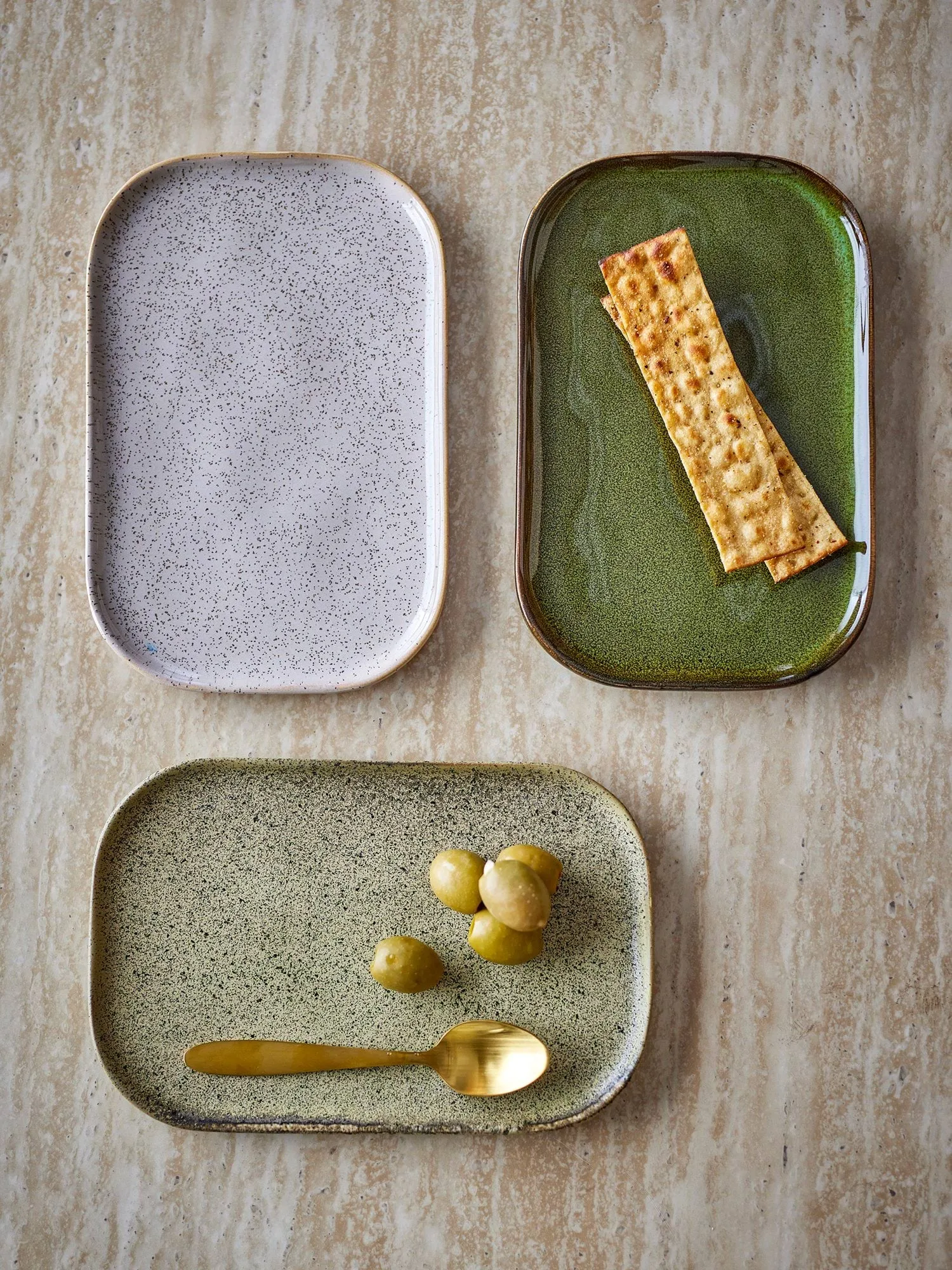 Addison プレート, Green, 3 pieces Bloomingville | ブルーミングヴィル