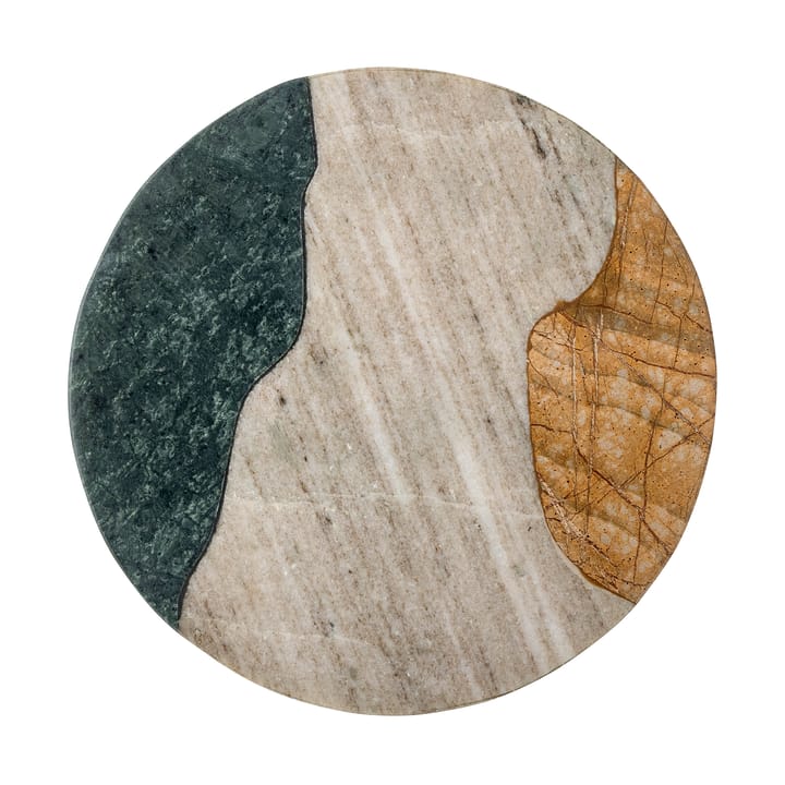 Adelaide まな板 Ø25 cm - Green-white-yellow marble - Bloomingville | ブルーミングヴィル