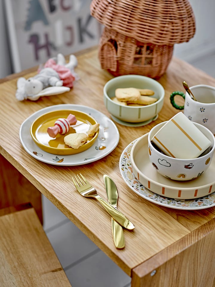 Agnes 子供用食器  3点セット, White Bloomingville | ブルーミングヴィル