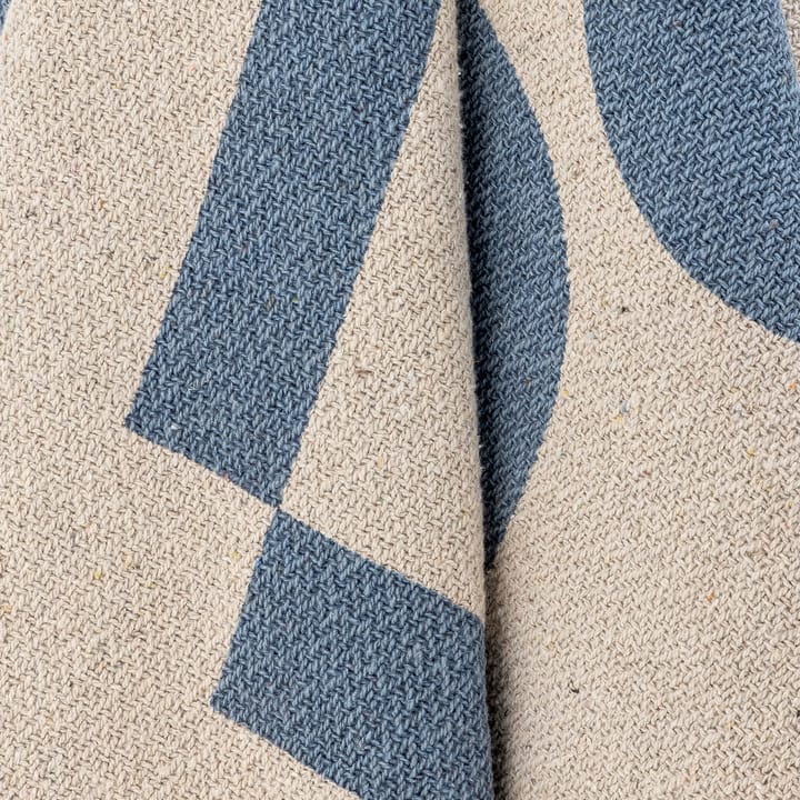 Agno コットンスロー 130x160 cm, Beige-blue Bloomingville | ブルーミングヴィル