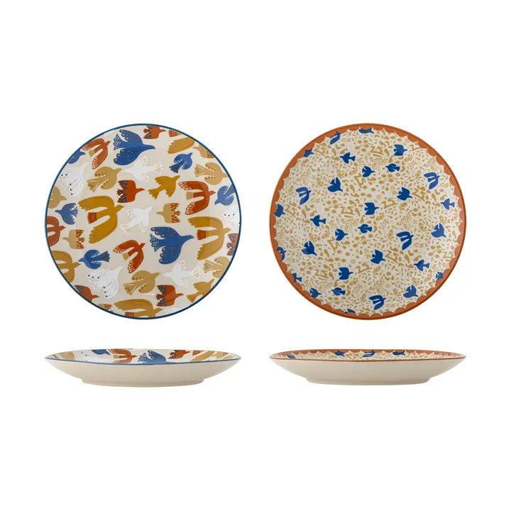 Anniversary プレート - Multi、Ø20 cm、2点セット - Bloomingville | ブルーミングヴィル