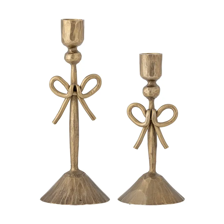 Arc ljusstake - Brass, 2 pieces, Ø9 cm - Bloomingville | ブルーミングヴィル