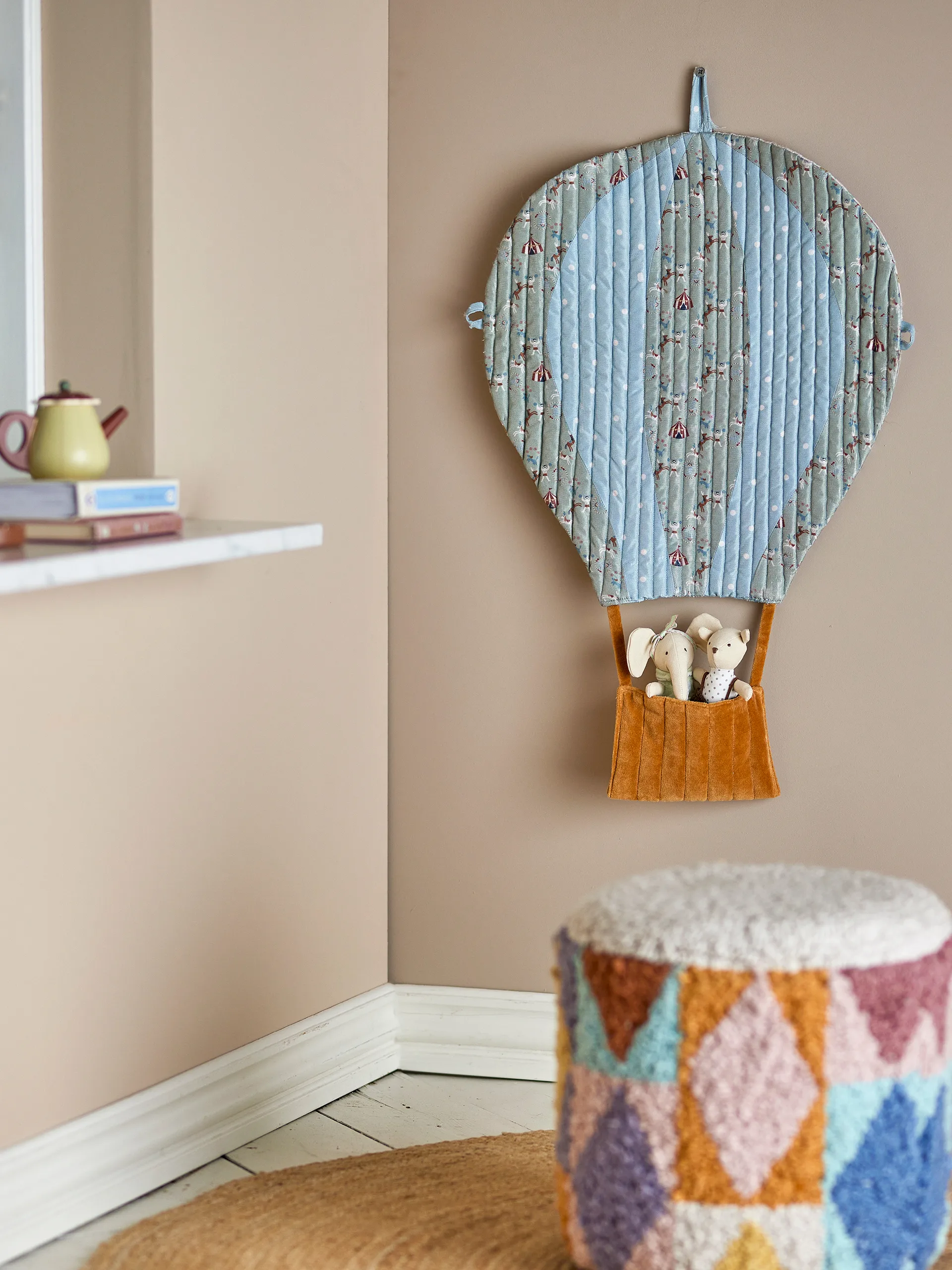 Balloon ウォールデコレーション 45x60 cm, Blue-brown Bloomingville | ブルーミングヴィル