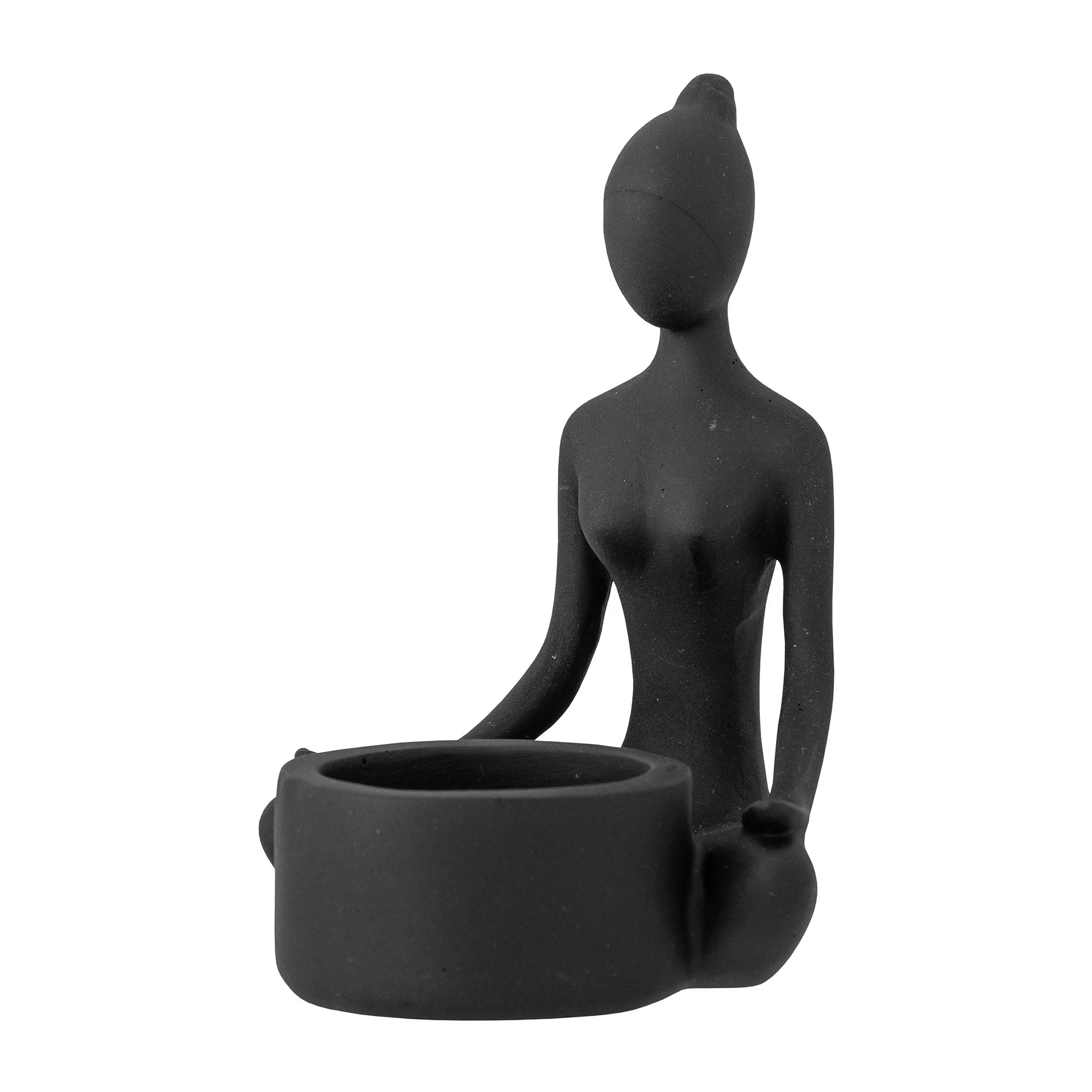 Benna ティーライトホルダー 12 cm, Black Bloomingville | ブルーミングヴィル