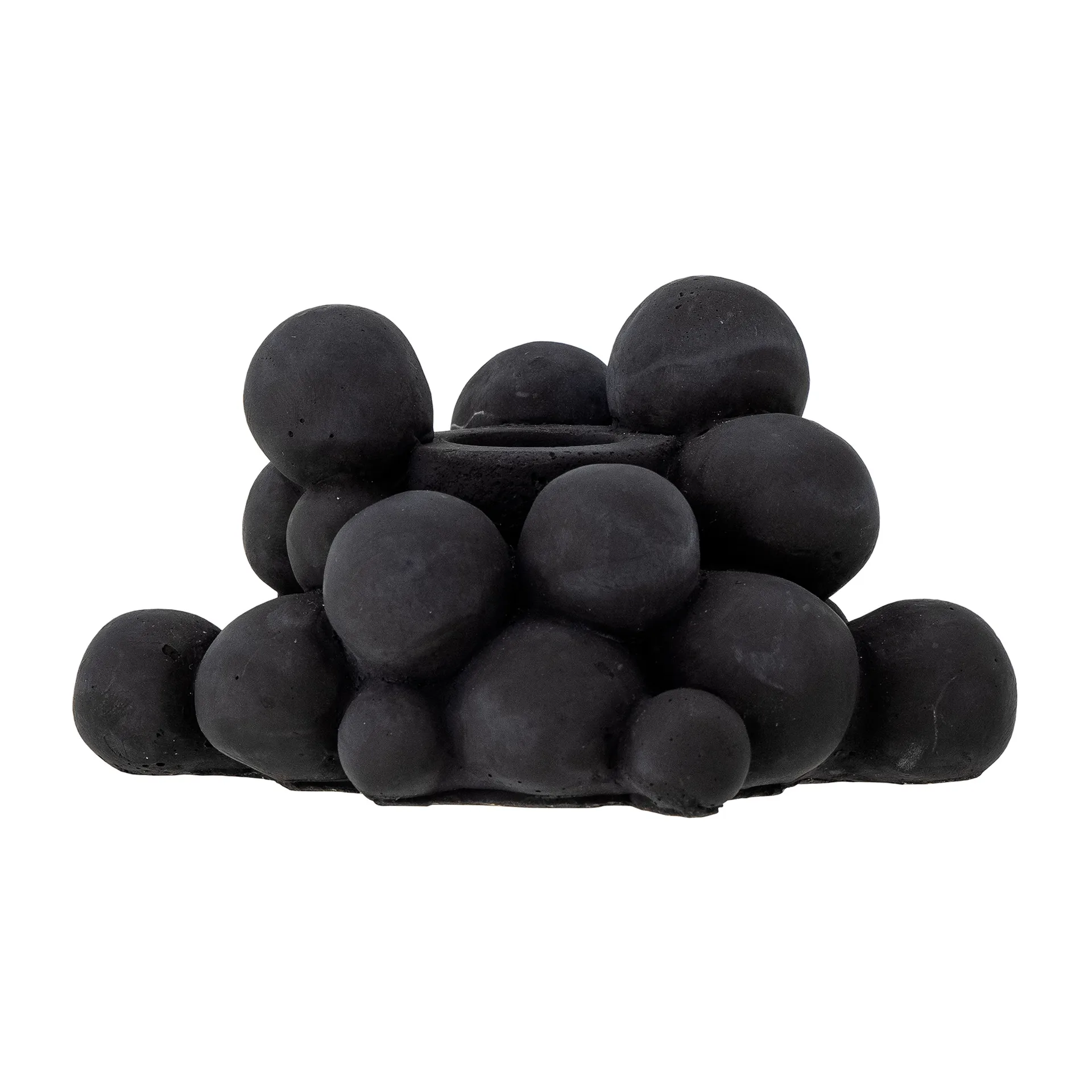 Betial キャンドルホルダー 12x9x6 cm, Black cement Bloomingville | ブルーミングヴィル