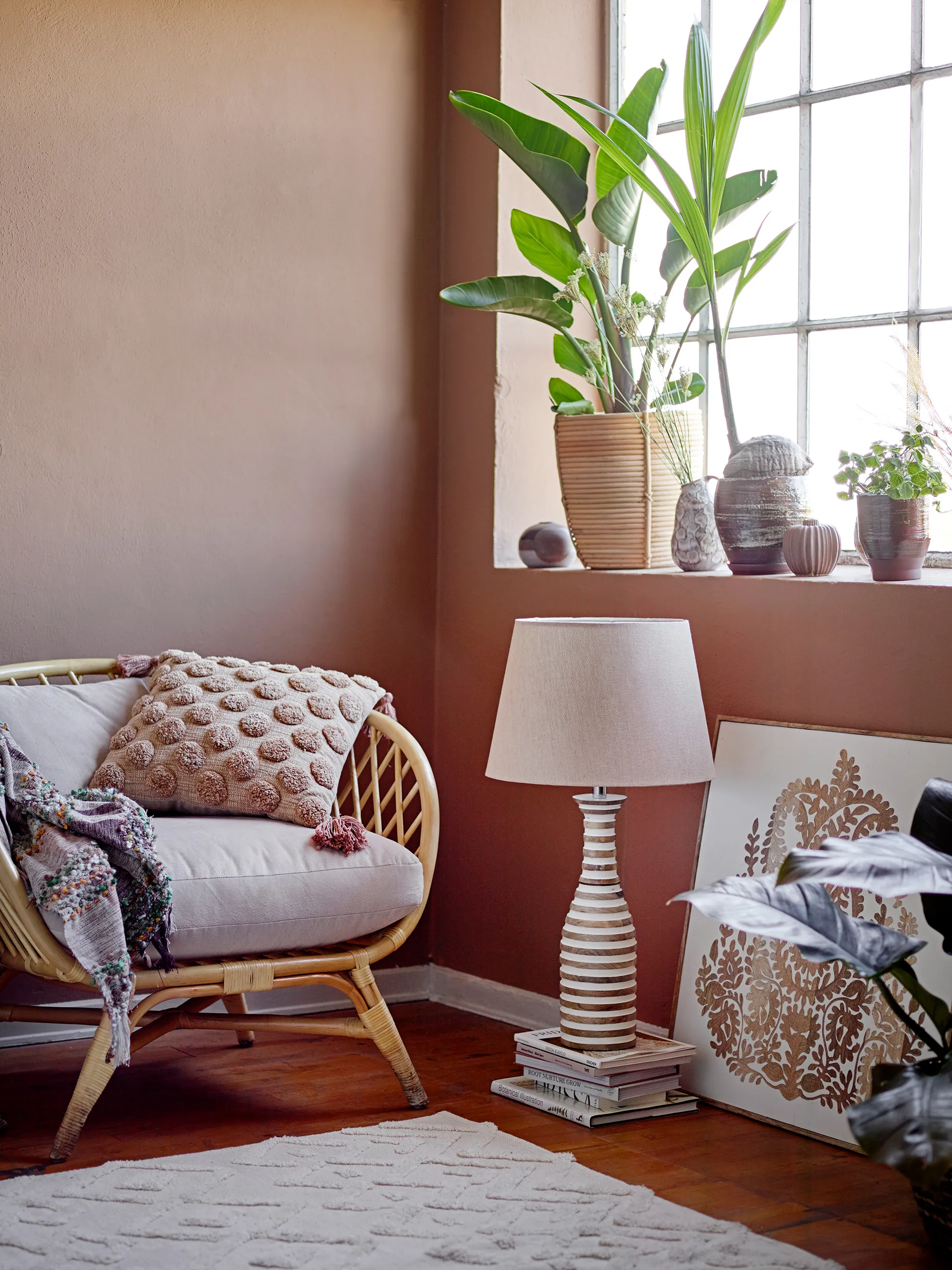 Binette クッション 45x45 cm, Brown Bloomingville | ブルーミングヴィル