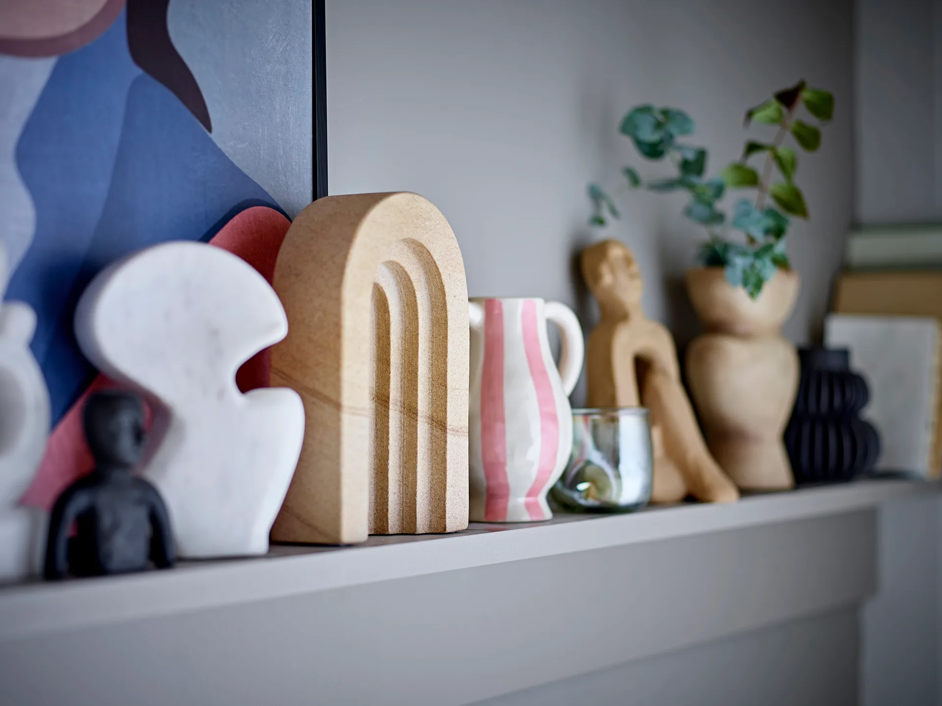 Binti 花瓶 15 cm, White-rose Bloomingville | ブルーミングヴィル