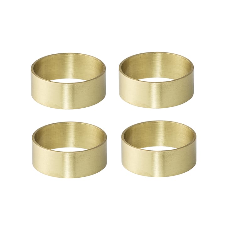 Bloomingville ナプキンリング 4 pack - brass - Bloomingville | ブルーミングヴィル