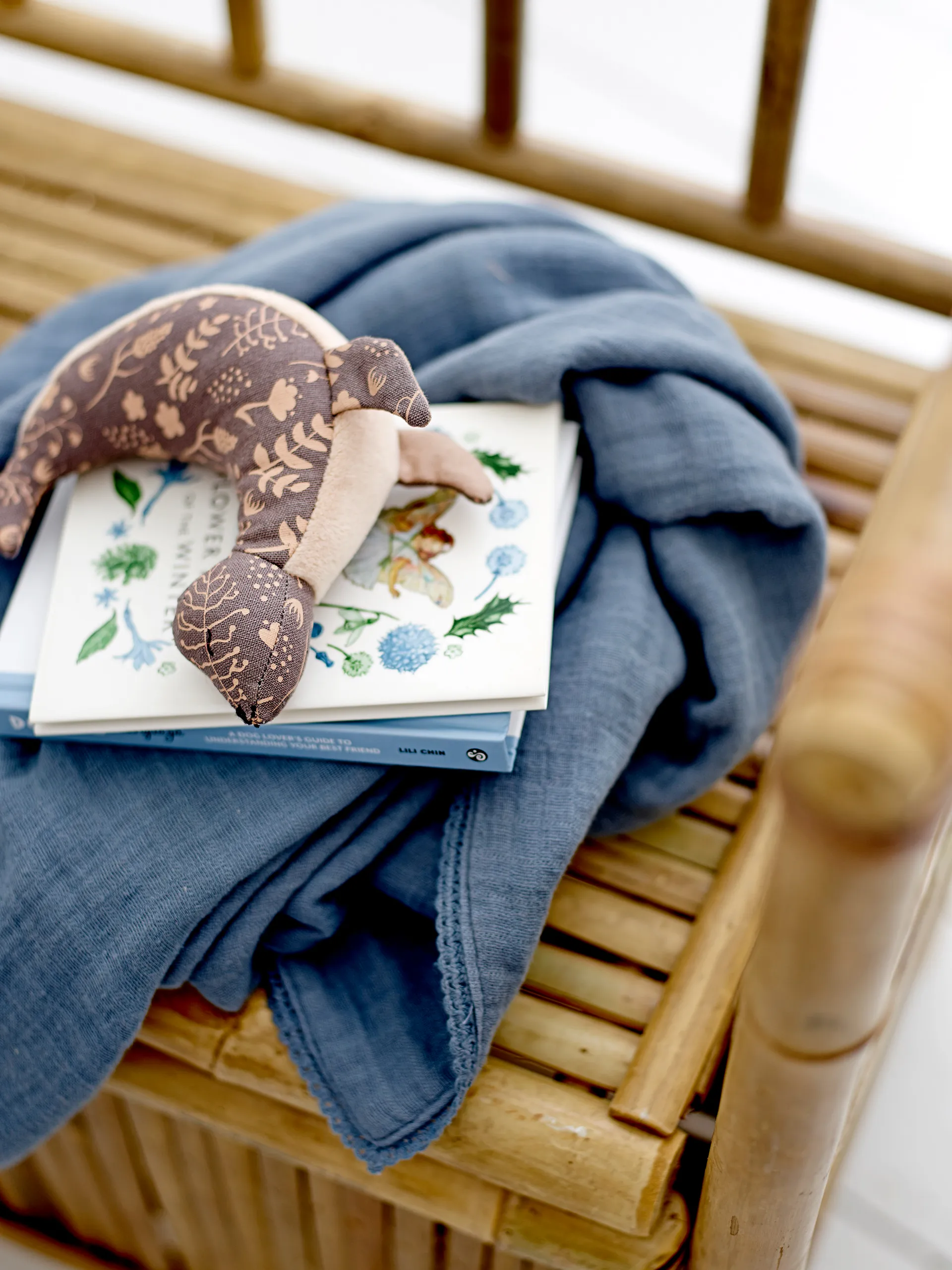 Bloomingville モスリンスロー 80x100 cm, Blue Bloomingville | ブルーミングヴィル