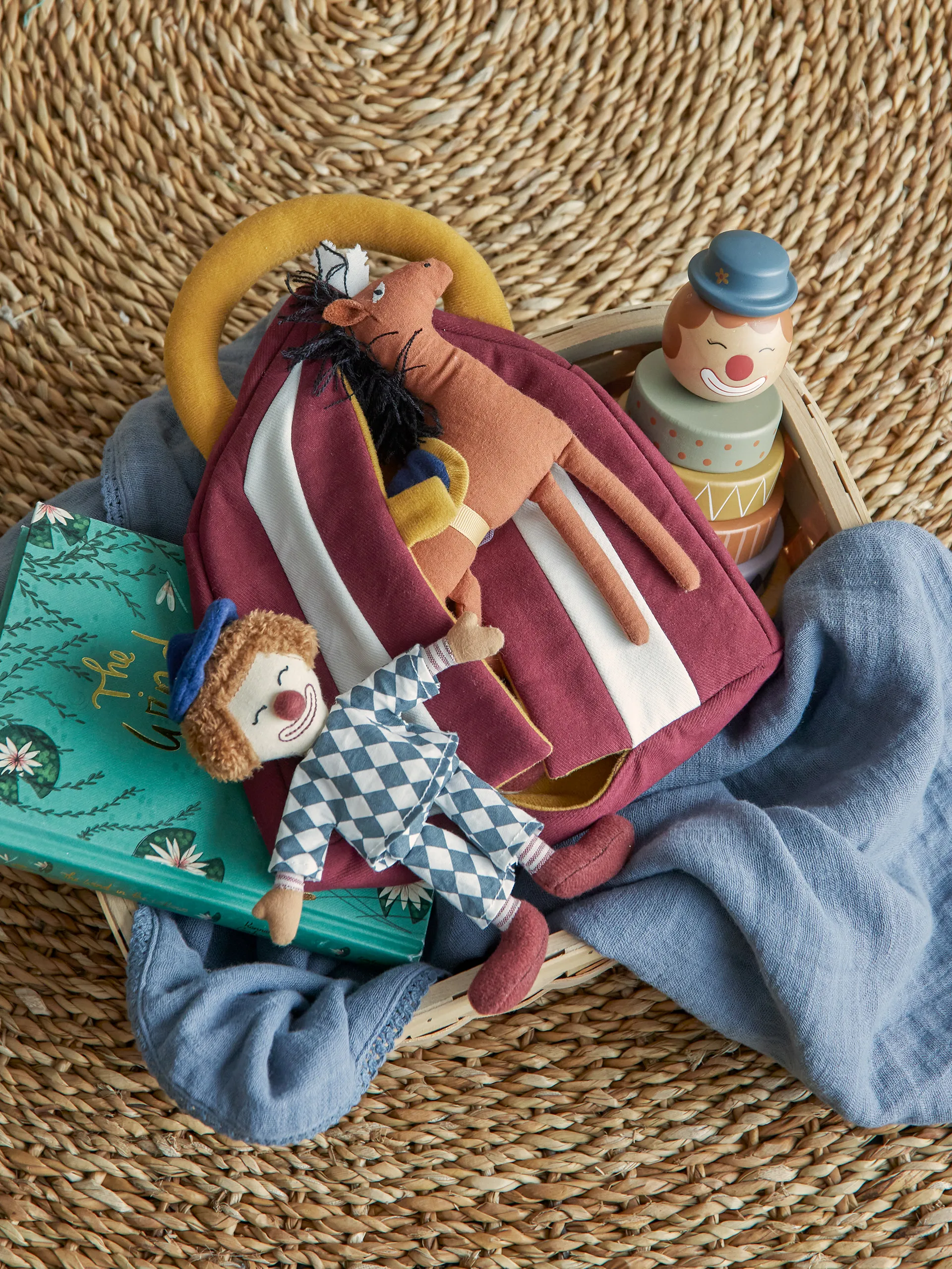 Bloomingville モスリンスロー 80x100 cm, Blue Bloomingville | ブルーミングヴィル