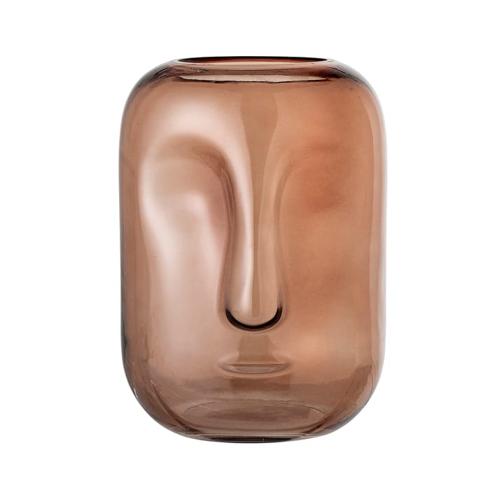 Bloomingville グラス 花瓶 face 25 cm - brown - Bloomingville | ブルーミングヴィル
