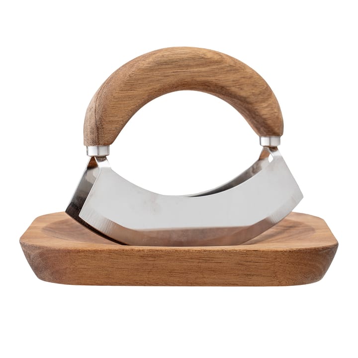Bloomingville Herb cutter with カッティングボード - Acacia - Bloomingville | ブルーミングヴィル