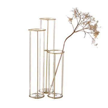 Bloomingville グラス 花瓶 iron 25 cm - clear - Bloomingville | ブルーミングヴィル