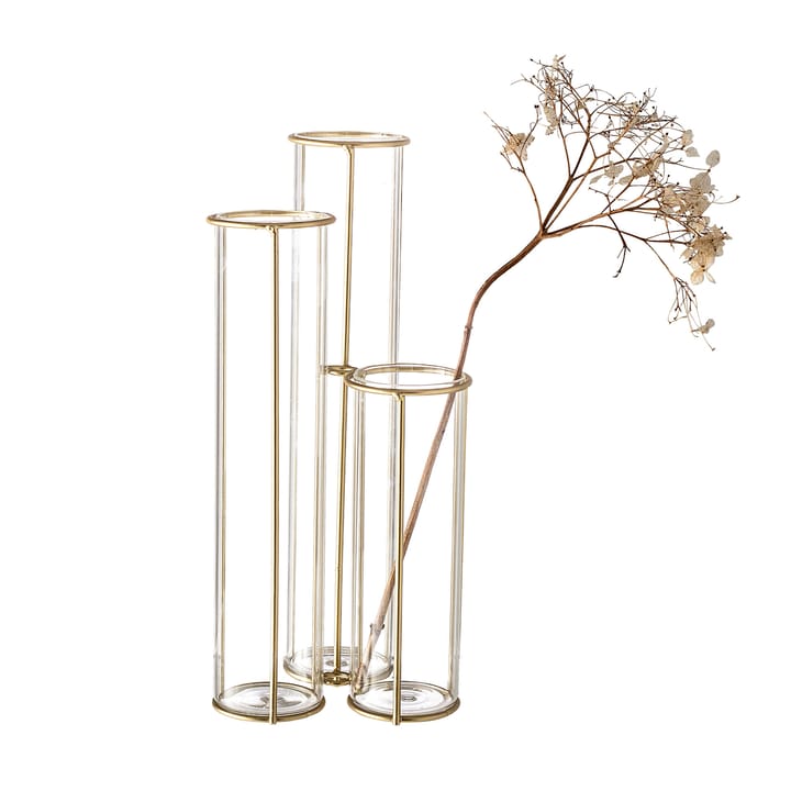 Bloomingville グラス 花瓶 iron 25 cm - clear - Bloomingville | ブルーミングヴィル