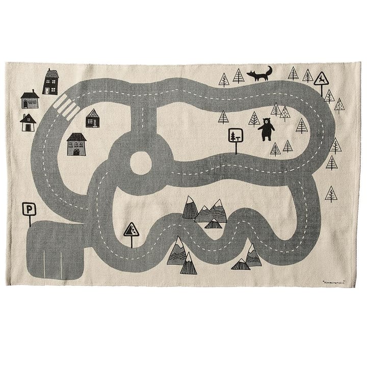 Bloomingville キッズ ラグ with road print - 100x150 cm - Bloomingville | ブルーミングヴィル