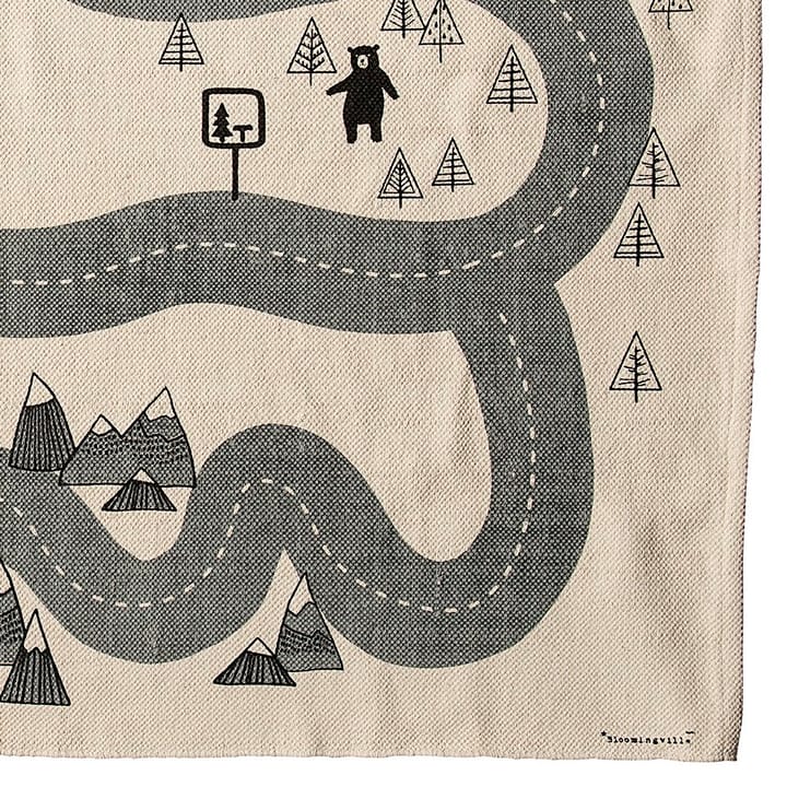 Bloomingville キッズ ラグ with road print, 100x150 cm Bloomingville | ブルーミングヴィル