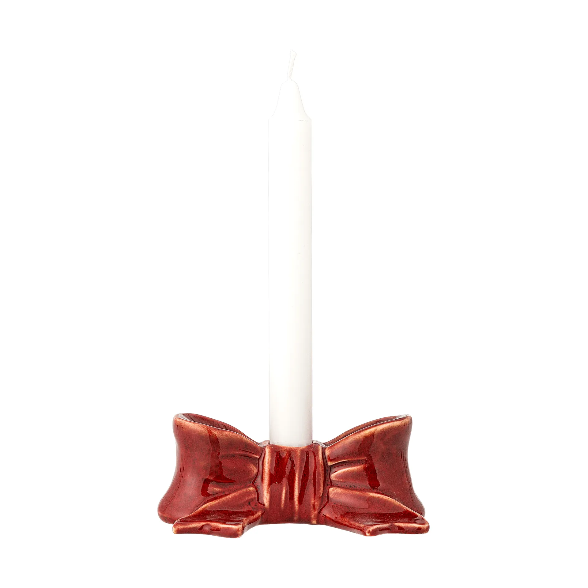 Bow キャンドルホルダー, Red, 11.5 cm Bloomingville | ブルーミングヴィル