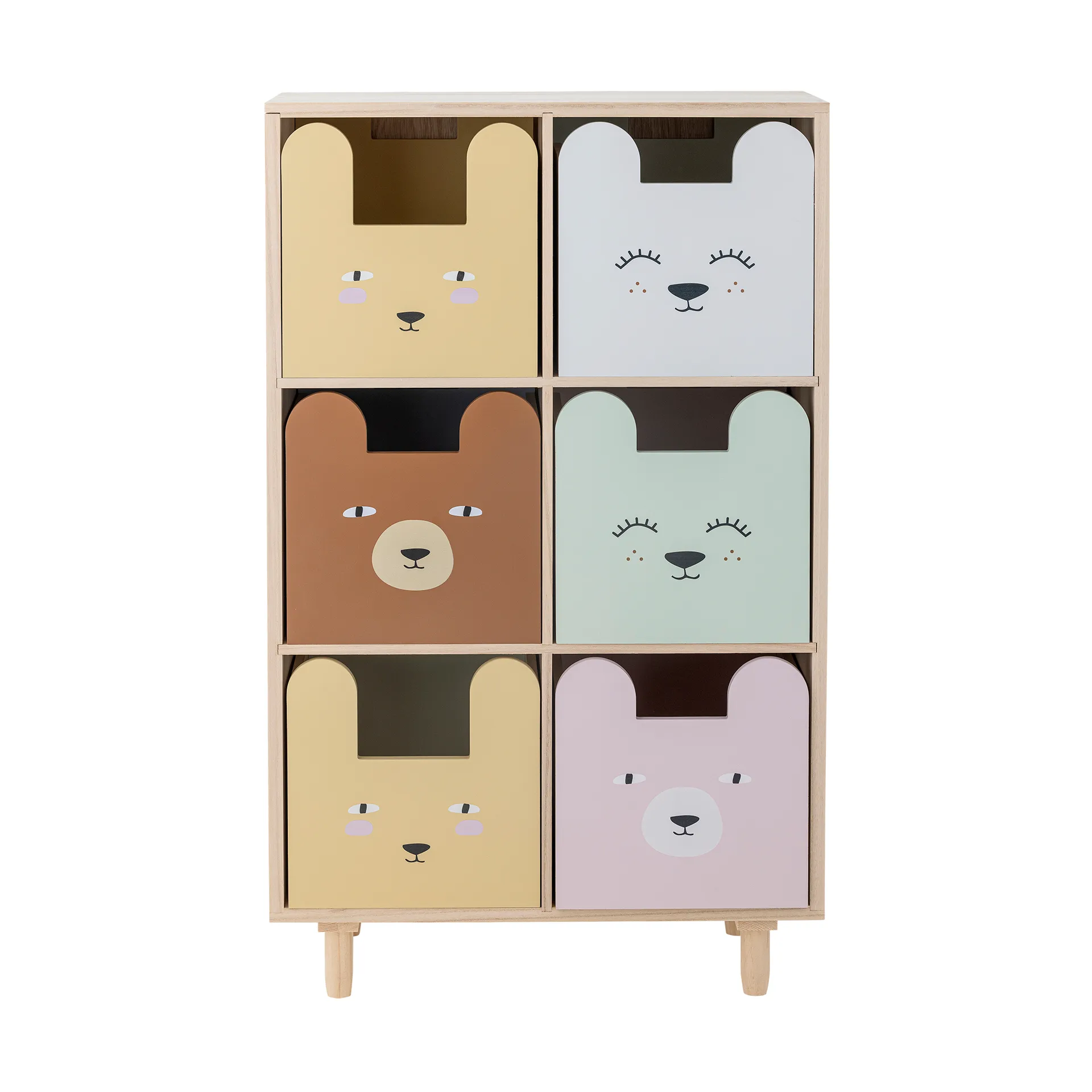 Calle ブックシェルフ 6-引き出し 55x88.5 cm, Nature Bloomingville | ブルーミングヴィル