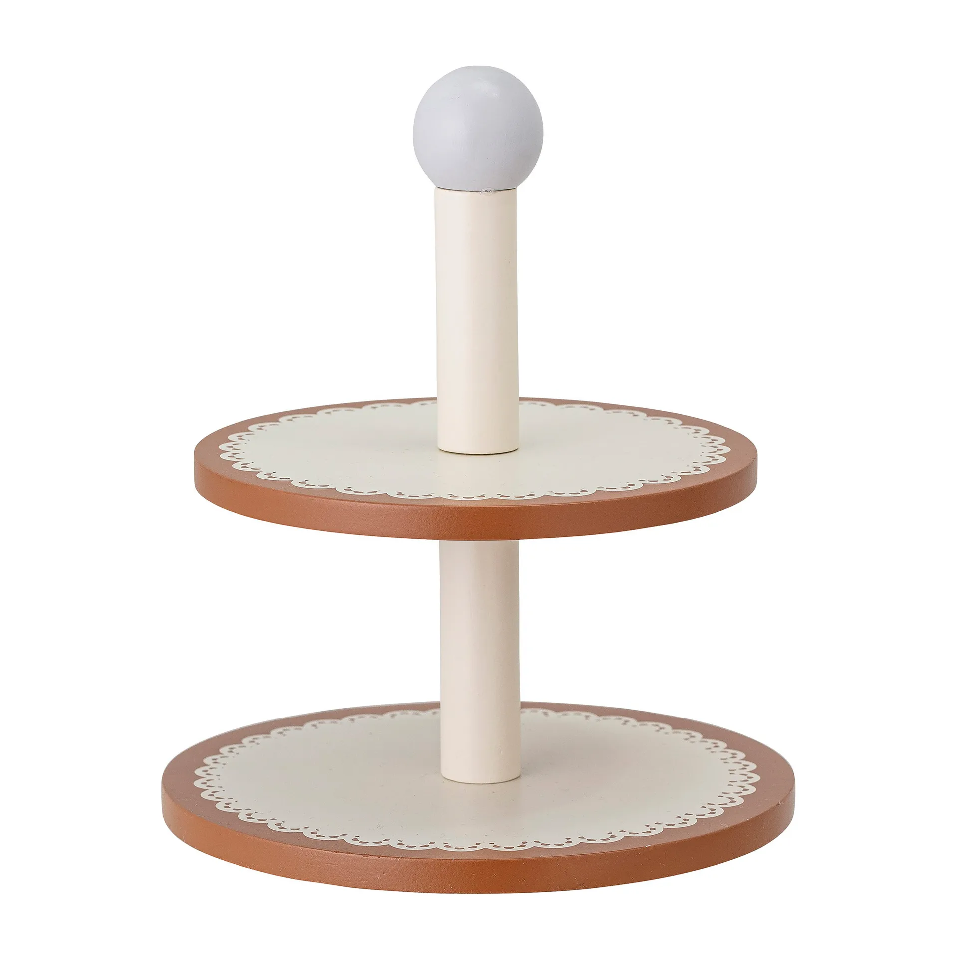 Carlina 木製おもちゃ ケーキプレート プレート 13ピース, Brown Bloomingville | ブルーミングヴィル