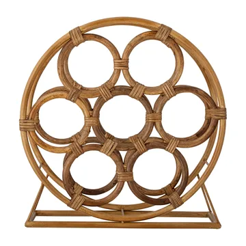 Carlos wine rack 40x42 cm - Natural - Bloomingville | ブルーミングヴィル