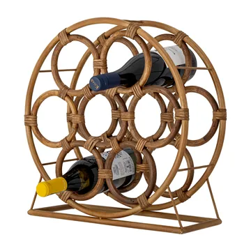 Carlos wine rack 40x42 cm - Natural - Bloomingville | ブルーミングヴィル