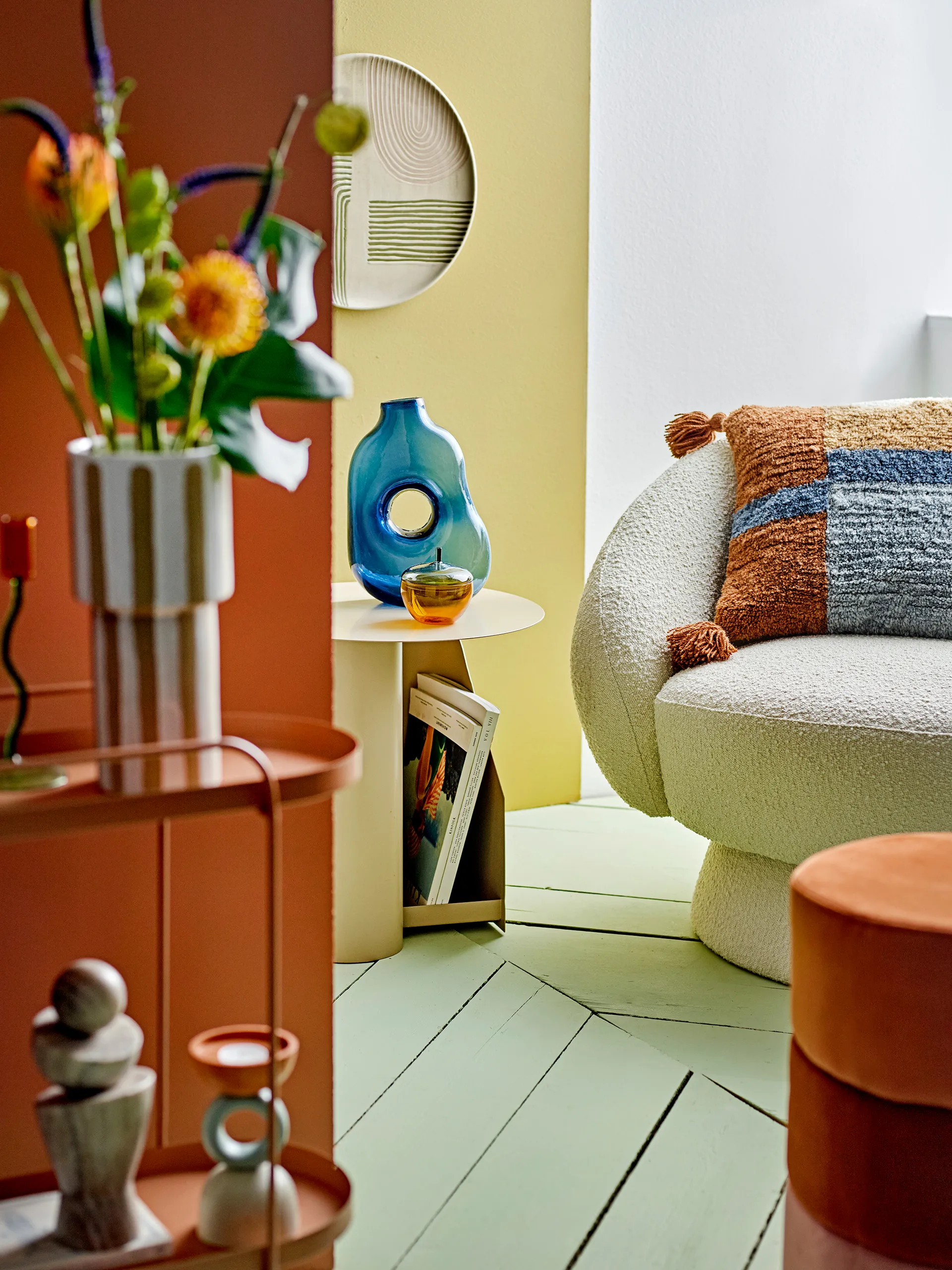 Centro クッション 45x45 cm, Multi Bloomingville | ブルーミングヴィル