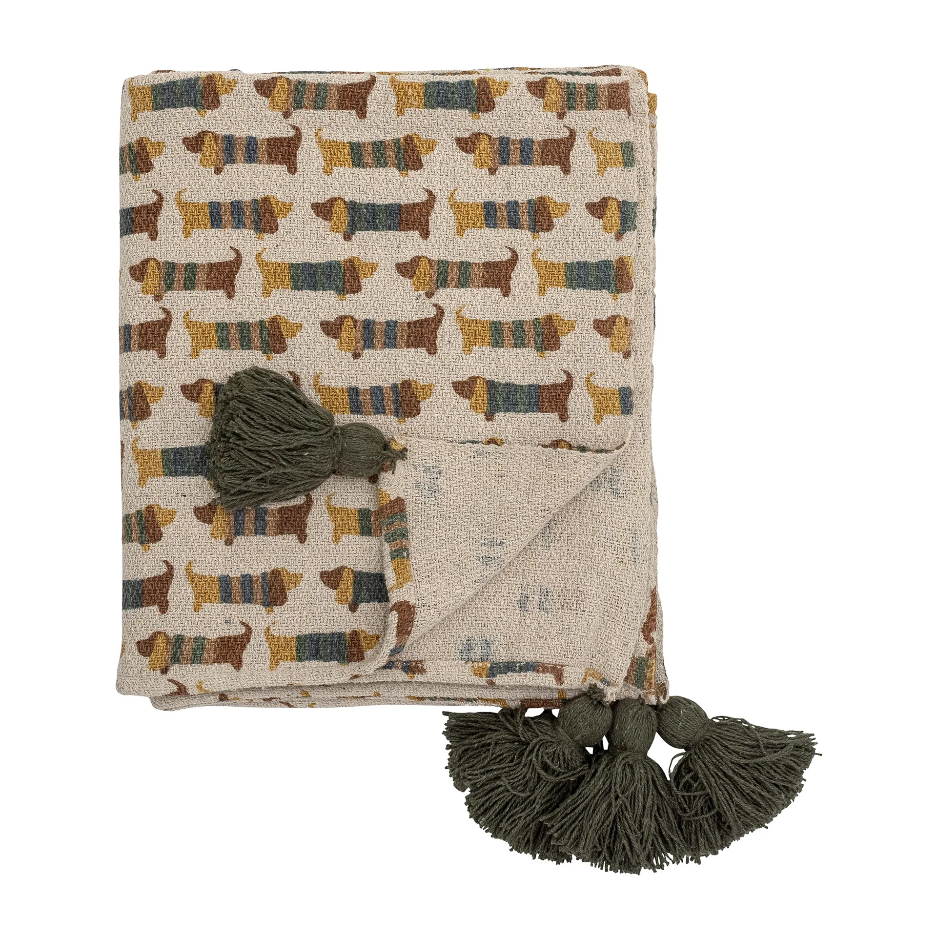 Charlie スロー 130x160 cm, Brown Bloomingville | ブルーミングヴィル