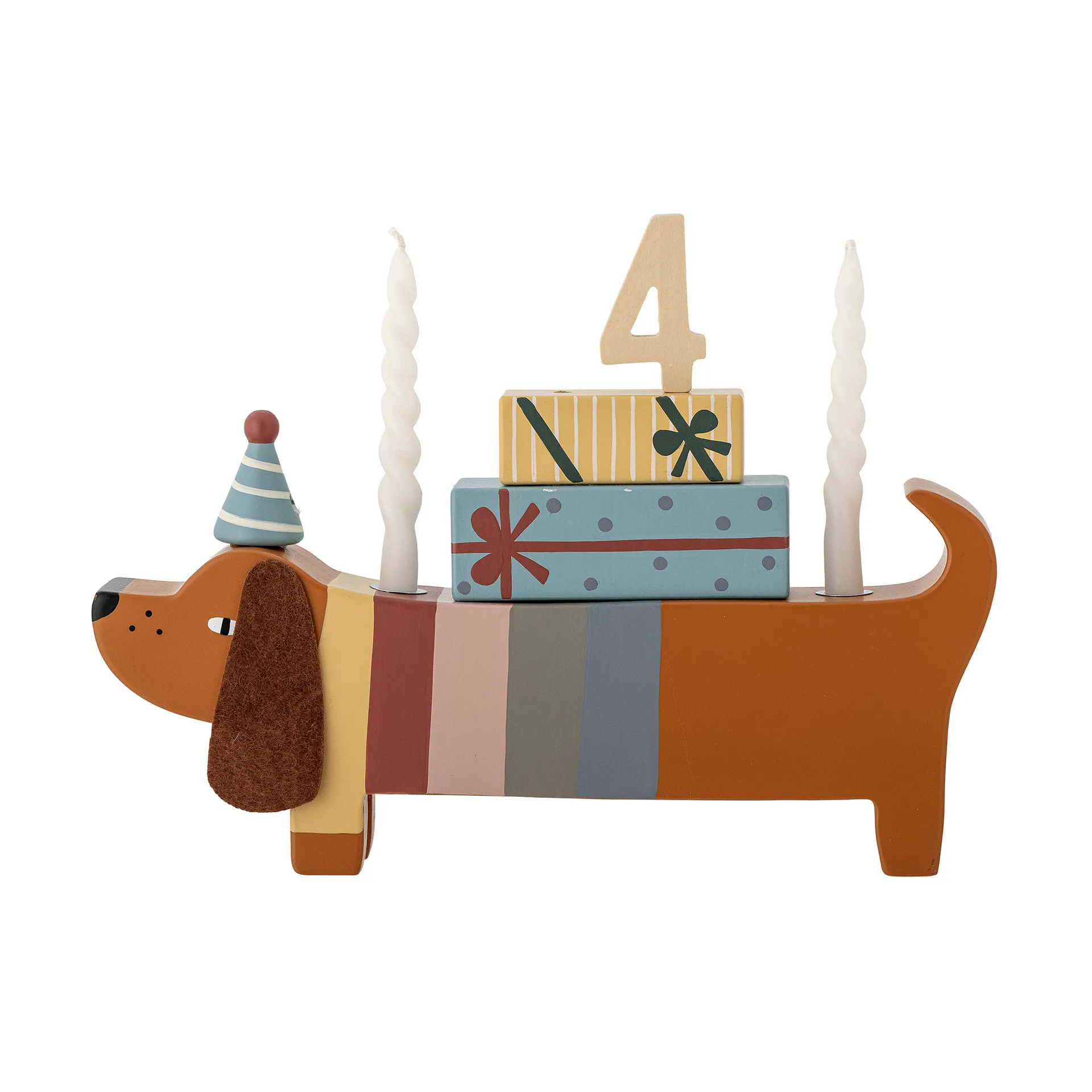 Charlie バースデーデコレーション  28 cm, Brown-multi Bloomingville | ブルーミングヴィル