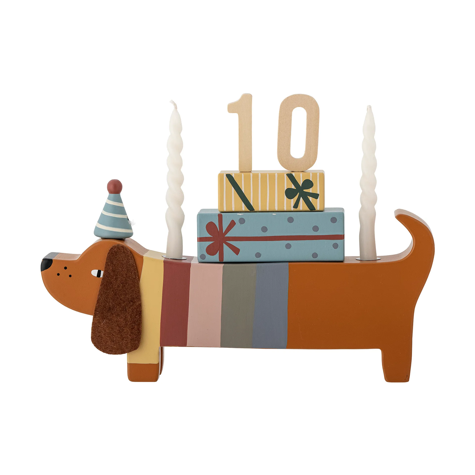 Charlie バースデーデコレーション  28 cm, Brown-multi Bloomingville | ブルーミングヴィル