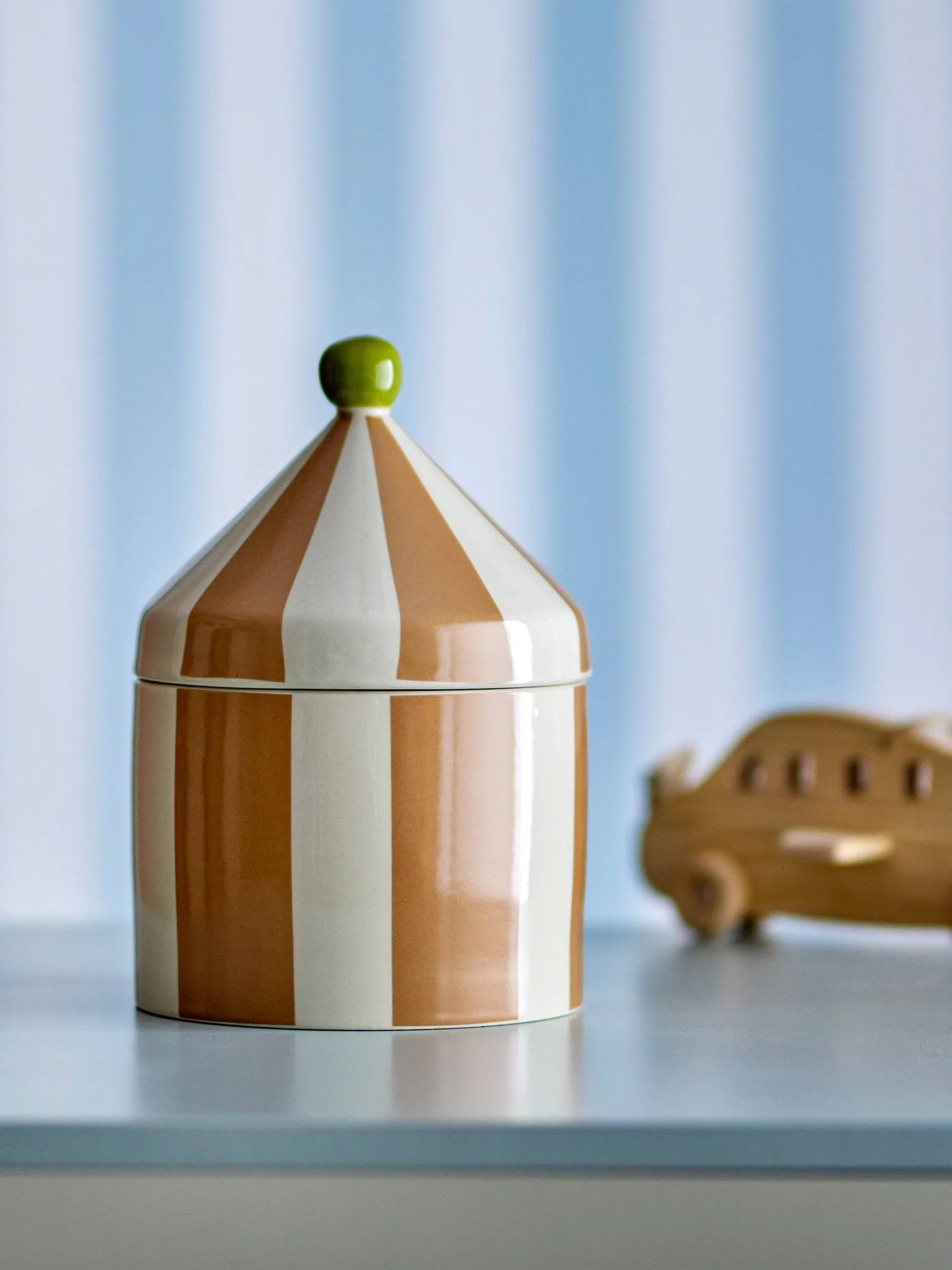 Cimmi 蓋つきジャー, natural Bloomingville | ブルーミングヴィル