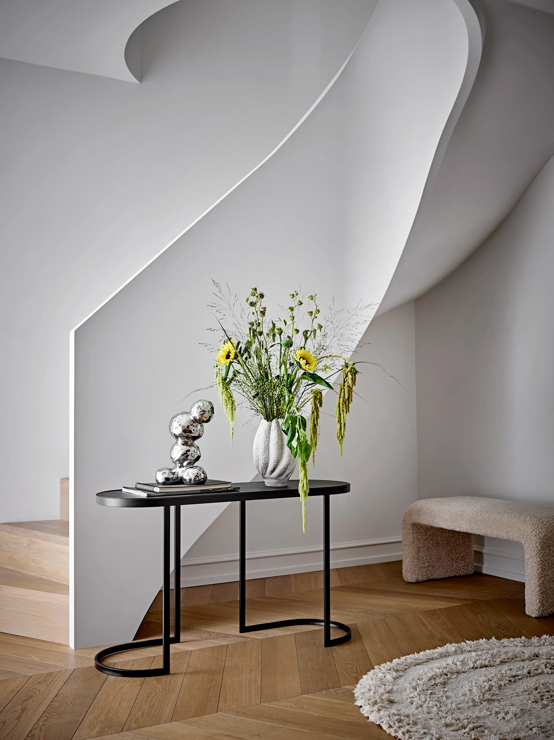 Cove 花瓶 28 cm, White Bloomingville | ブルーミングヴィル