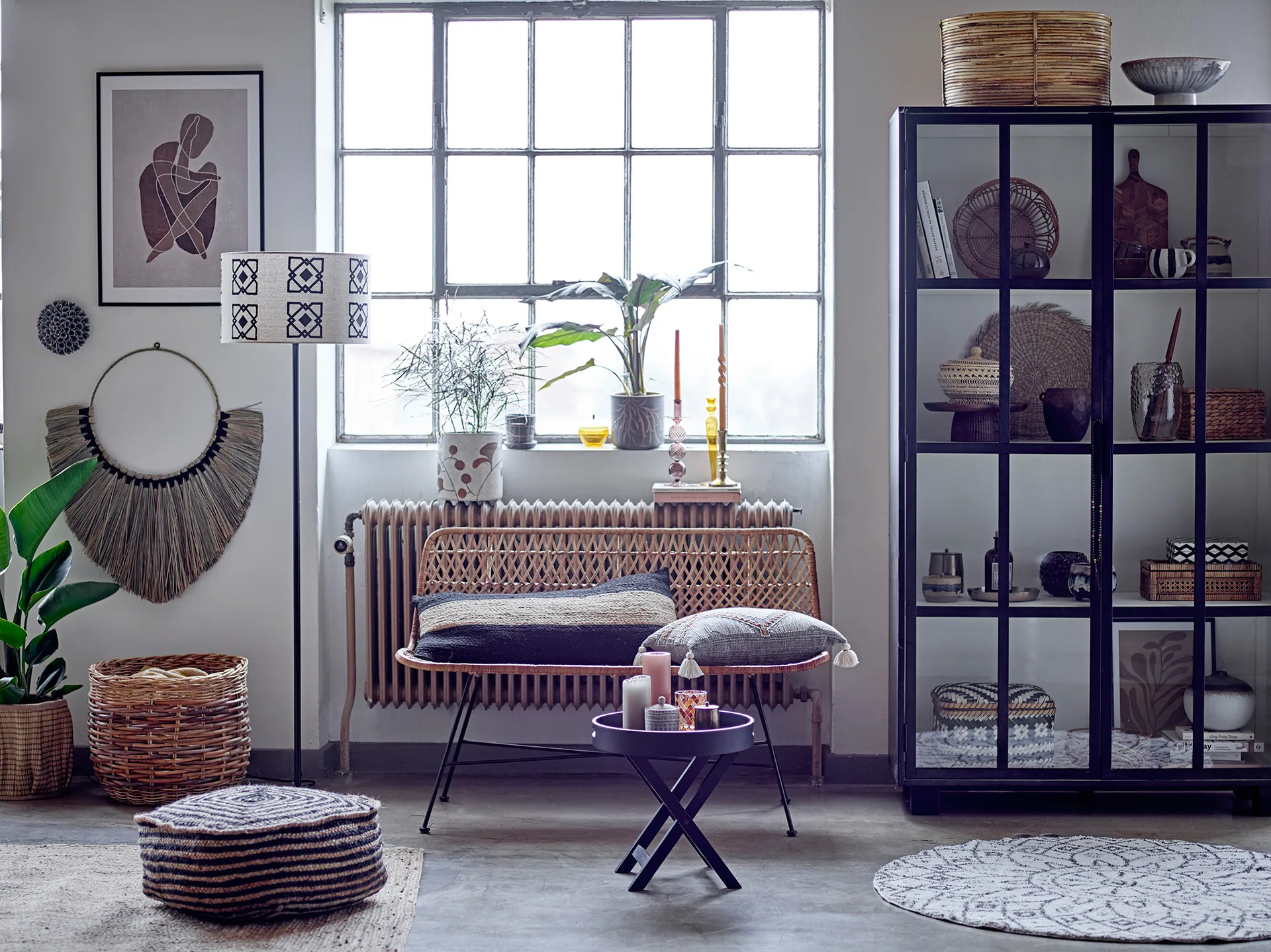 Dara キャンドルスティック 27 cm, Yellow Bloomingville | ブルーミングヴィル