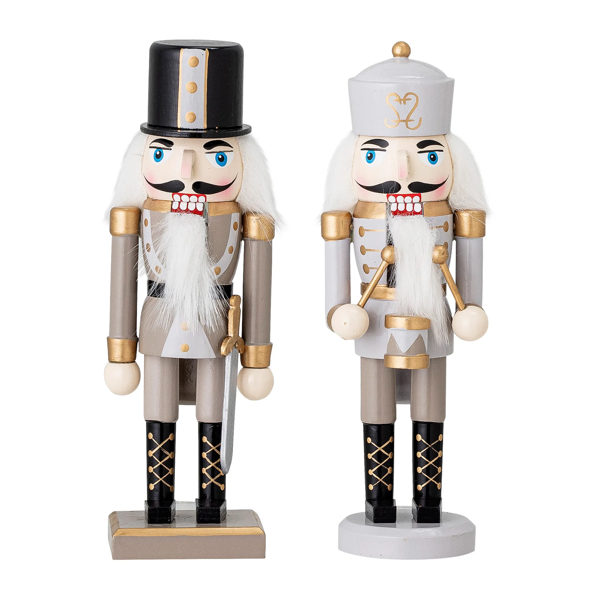 Darren ナッツクラッカー デコレーション 20.5 cm 2 ピース, Gold Bloomingville | ブルーミングヴィル