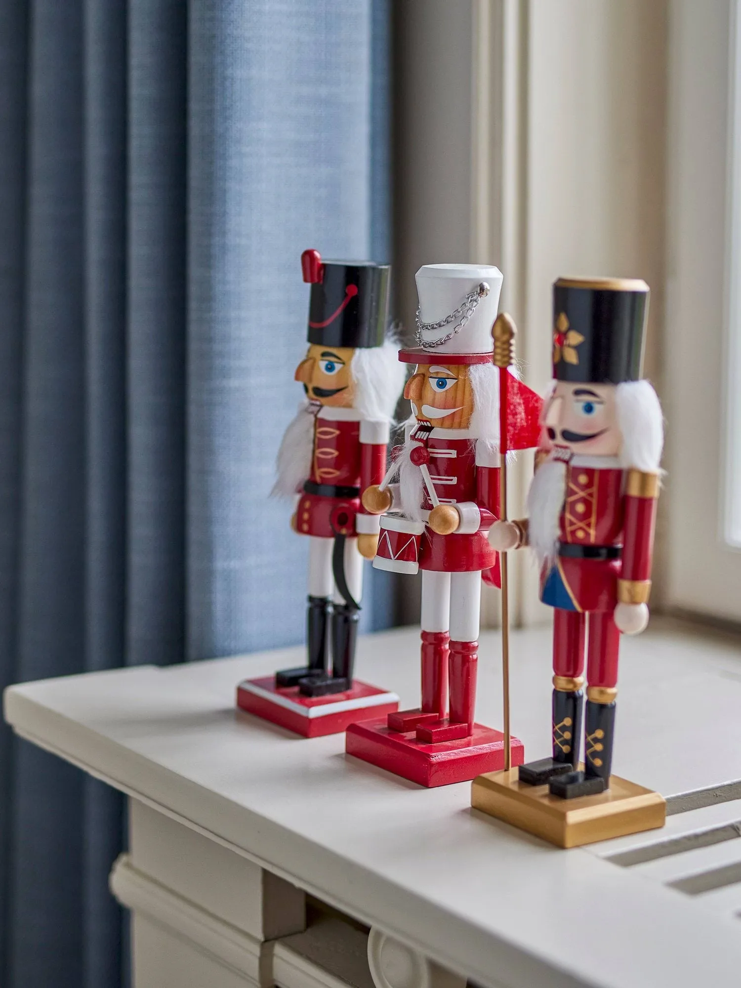 Darren くるみ割り人形 クリスマスオーナメント, Red, 3 pieces, 25 cm Bloomingville | ブルーミングヴィル