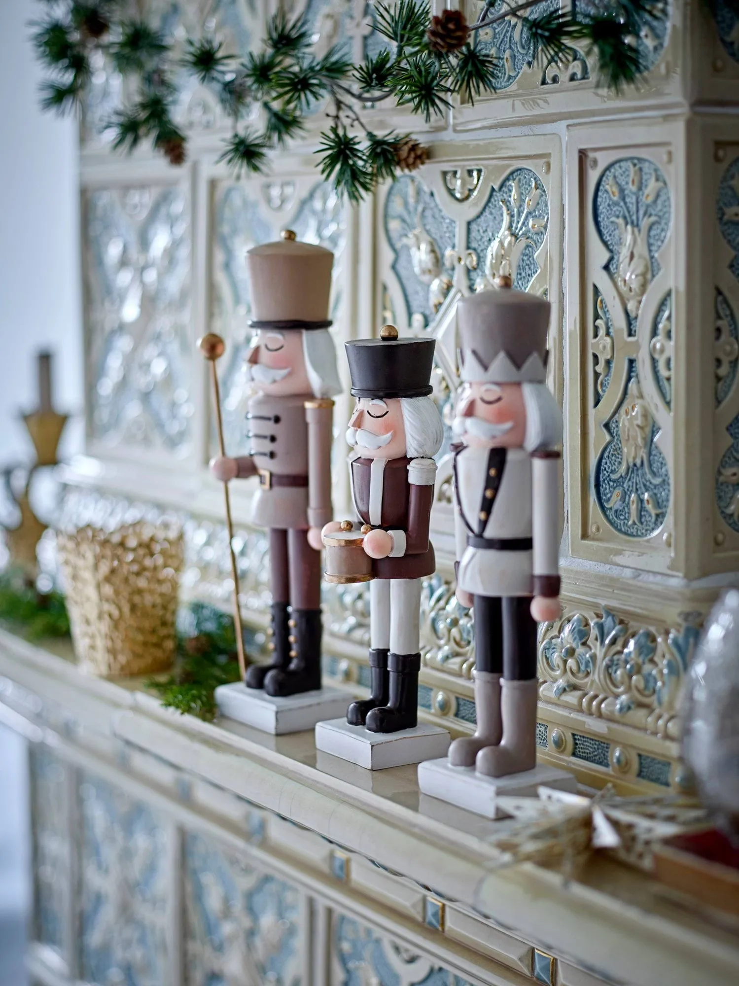 Darryl くるみ割り人形 クリスマスデコレーション, Brown, 3 pieces Bloomingville | ブルーミングヴィル