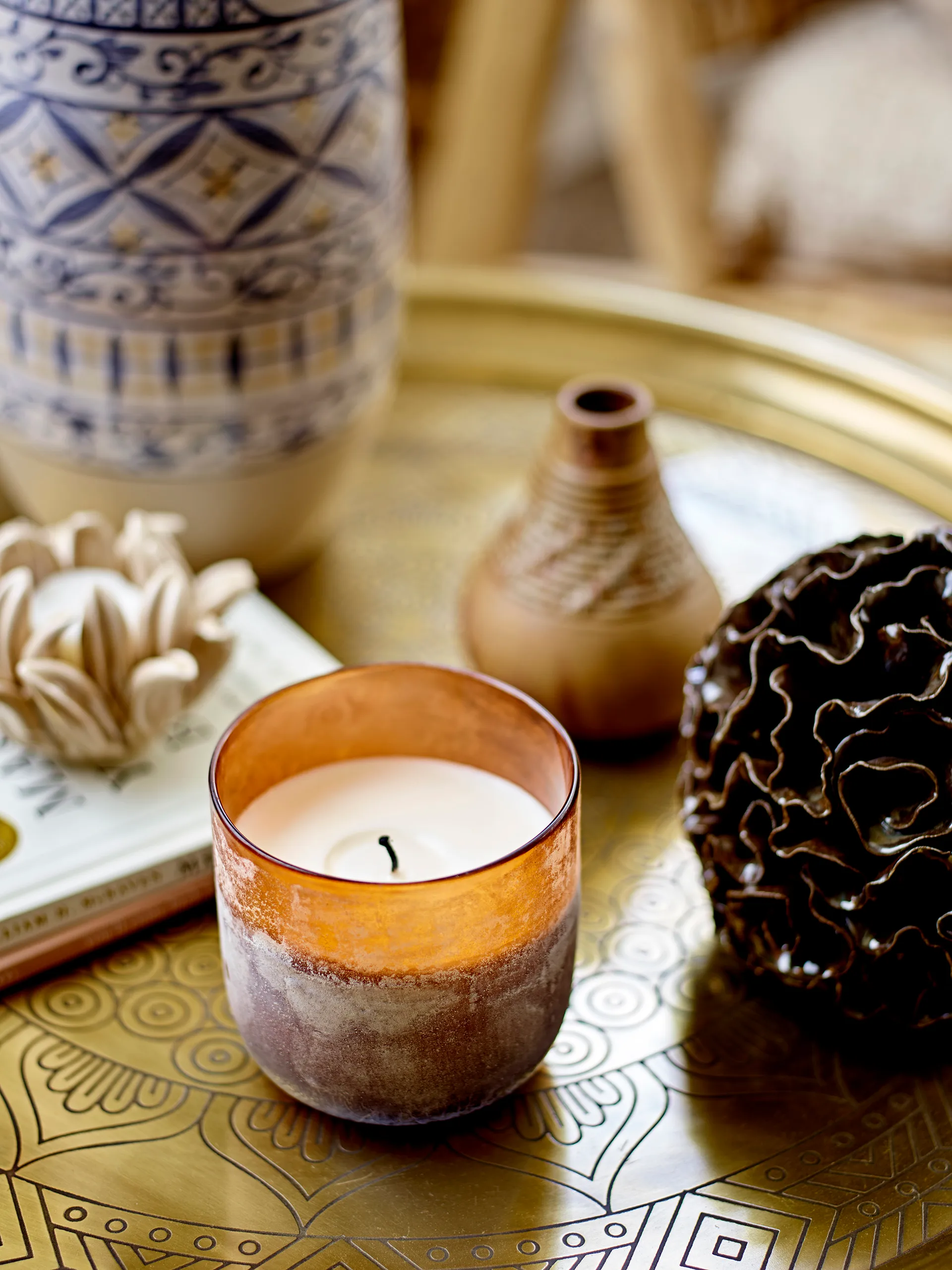 Delvan デコレーション Ø13.5 cm, Brown Bloomingville | ブルーミングヴィル