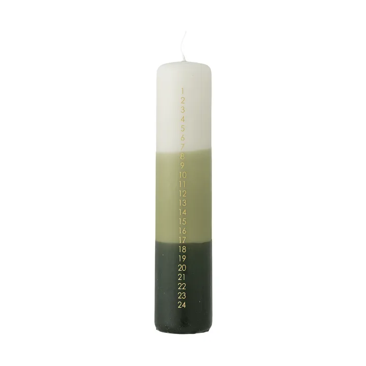 Dip Dye adventssljus - Green, 25 cm - Bloomingville | ブルーミングヴィル