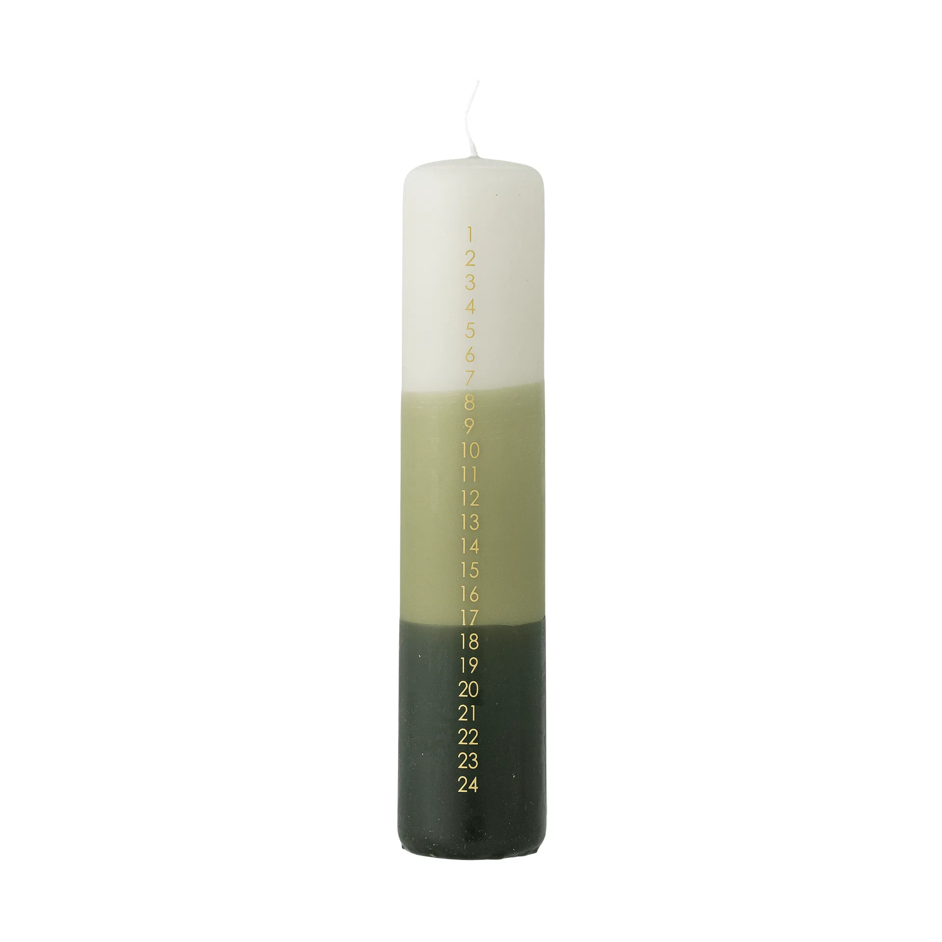 Dip Dye アドベントキャンドル, Green, 25 cm Bloomingville | ブルーミングヴィル
