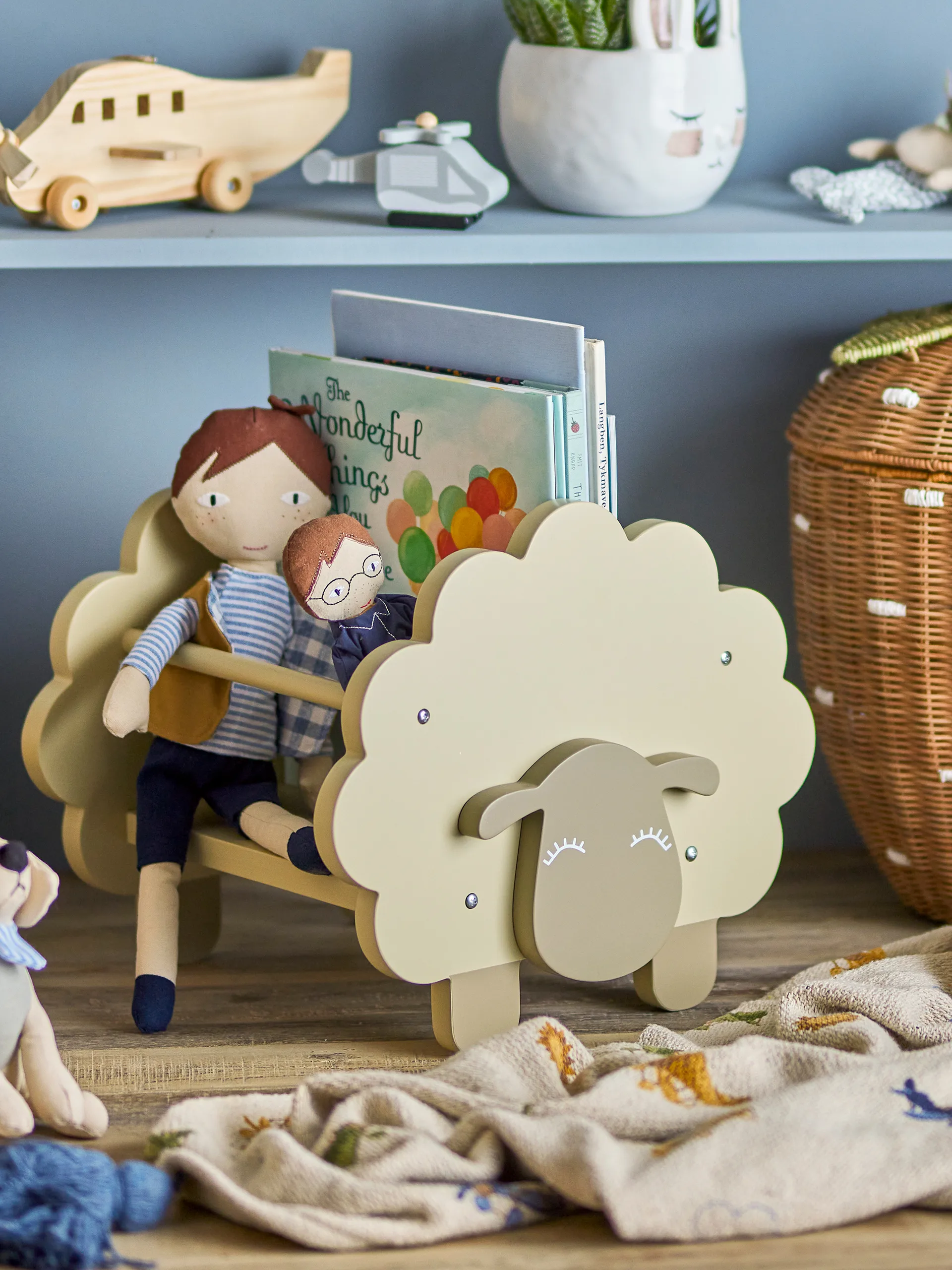 Dolly ブックシェルフ, Grey Bloomingville | ブルーミングヴィル