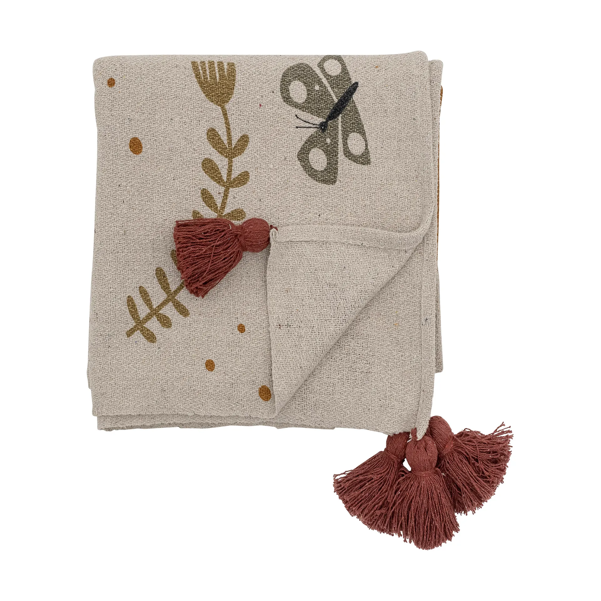 Ember ブランケット 130x160 cm, Brown Bloomingville | ブルーミングヴィル