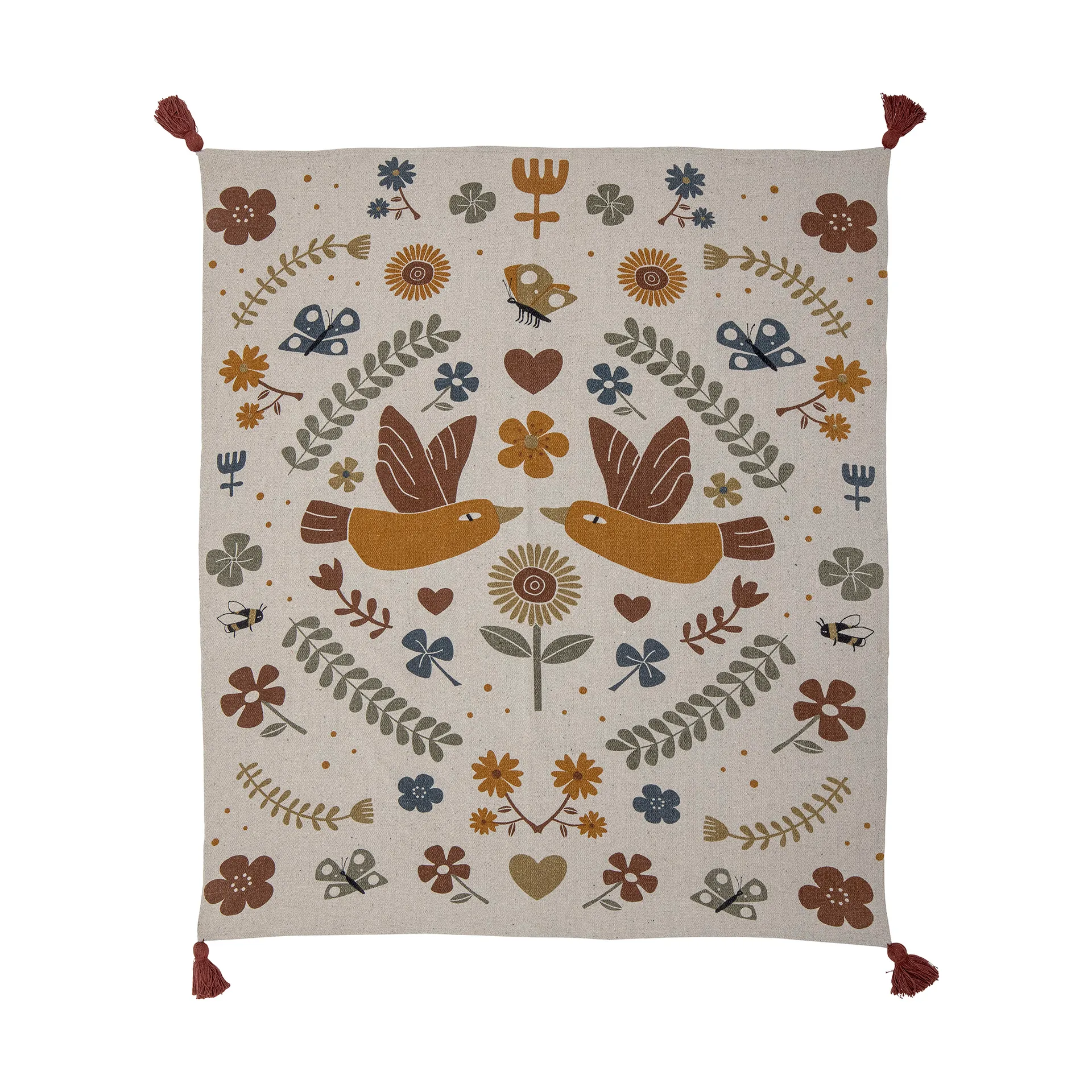 Ember ブランケット 130x160 cm, Brown Bloomingville | ブルーミングヴィル