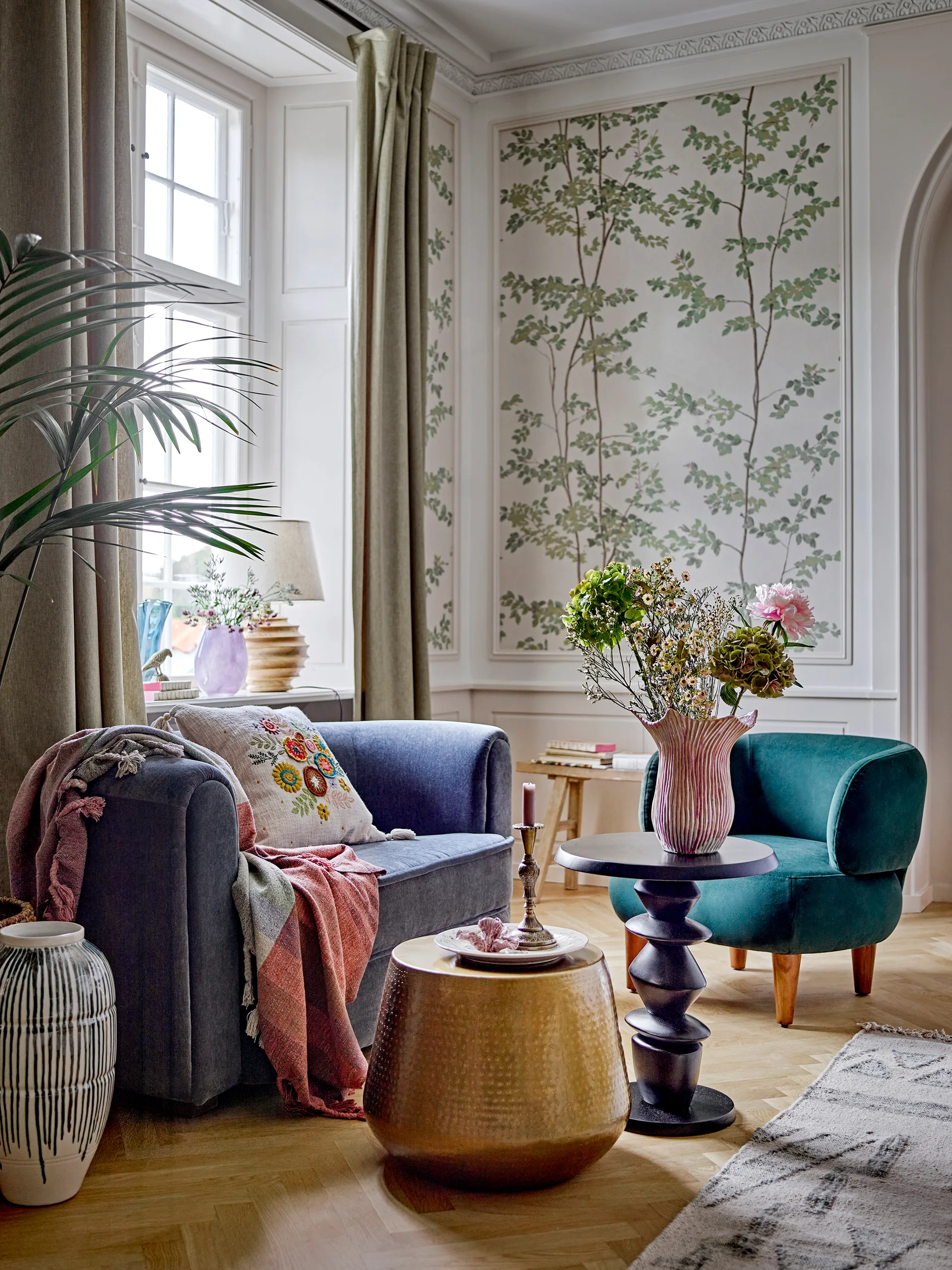 Floral 花瓶 29 cm, Pink Bloomingville | ブルーミングヴィル