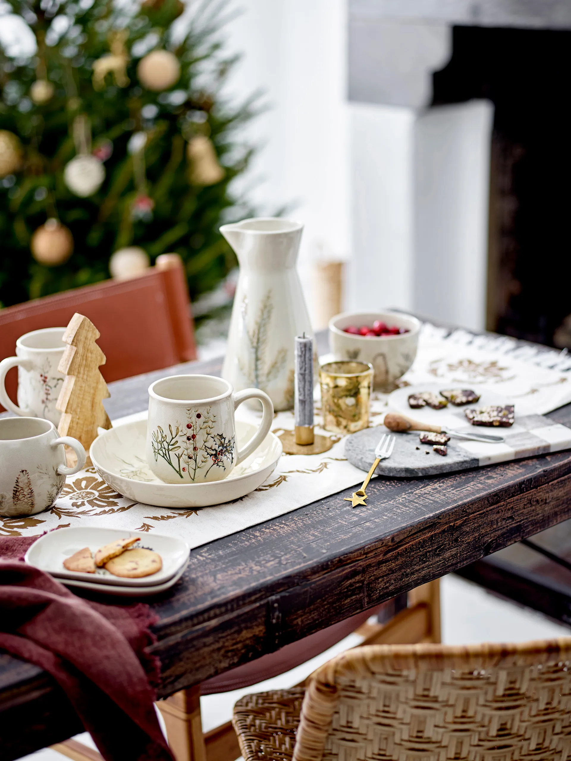 Georgette デザートフォーク 4本, Brass-stainless steel Bloomingville | ブルーミングヴィル