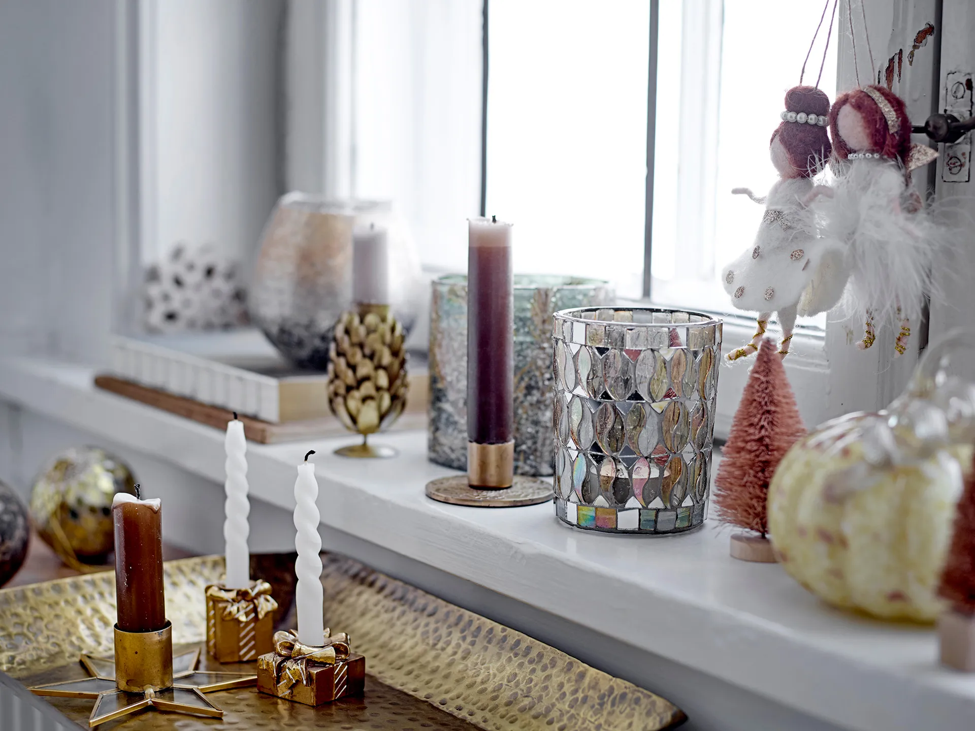 Geraldine キャンドルホルダー brass, Ø5x9 cm Bloomingville | ブルーミングヴィル