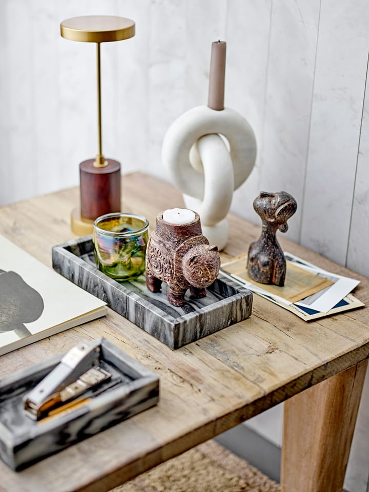 Goa キャンドルホルダー 20 cm, White marble Bloomingville | ブルーミングヴィル