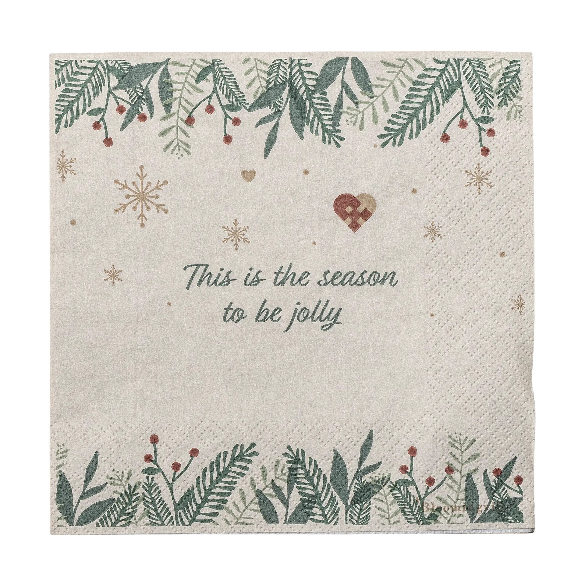 Grazia ペーパーナプキン 33x33 cm 20枚セット, Multi Bloomingville | ブルーミングヴィル