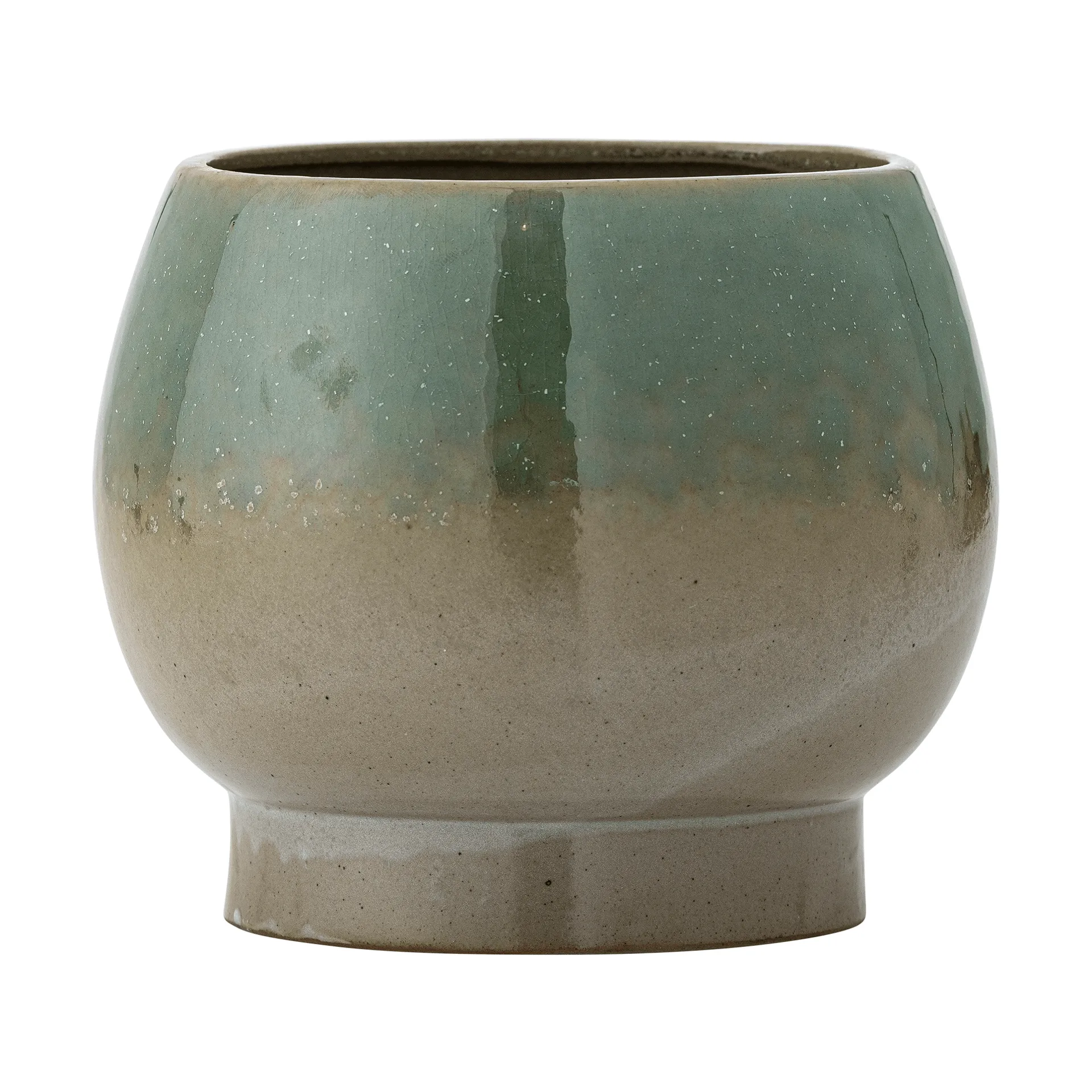 Imke 鉢皿付き鉢, Green, 18.5x17.5 cm Bloomingville | ブルーミングヴィル