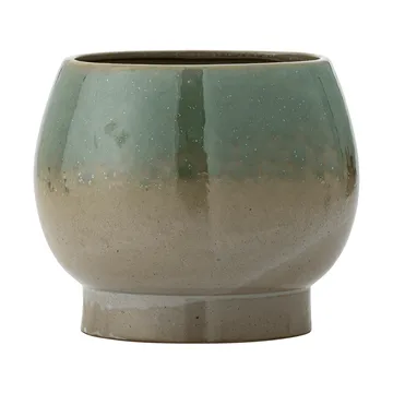 Imke 鉢皿付き鉢 - Green, 18.5x17.5 cm - Bloomingville | ブルーミングヴィル