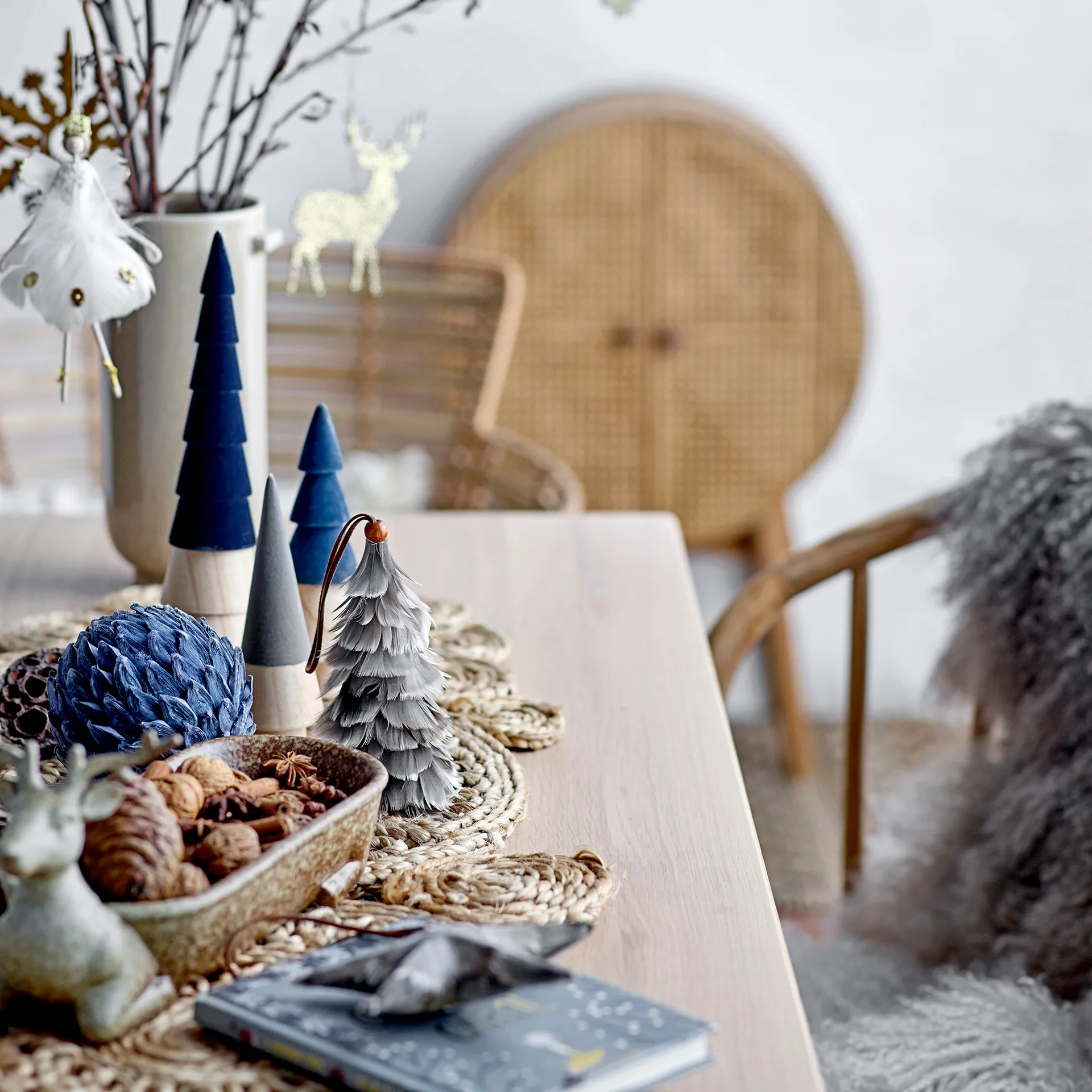 Ingeborgmaria クリスマス オーナメント, blue Bloomingville | ブルーミングヴィル